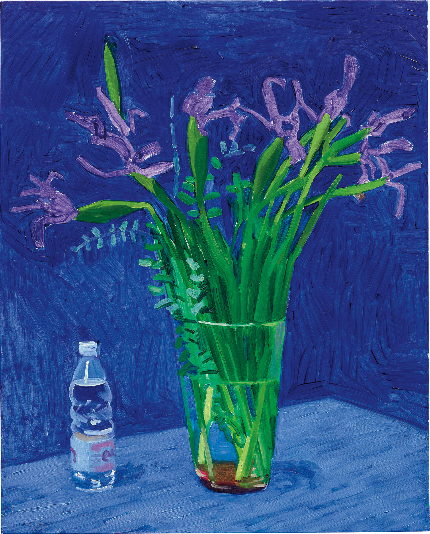 額装品/Iris With Evian Bottle/デビット ホックニー DAVID HOCKNEY / IRIS WITH EVIAN BOTTLE - ホックニー ポスター