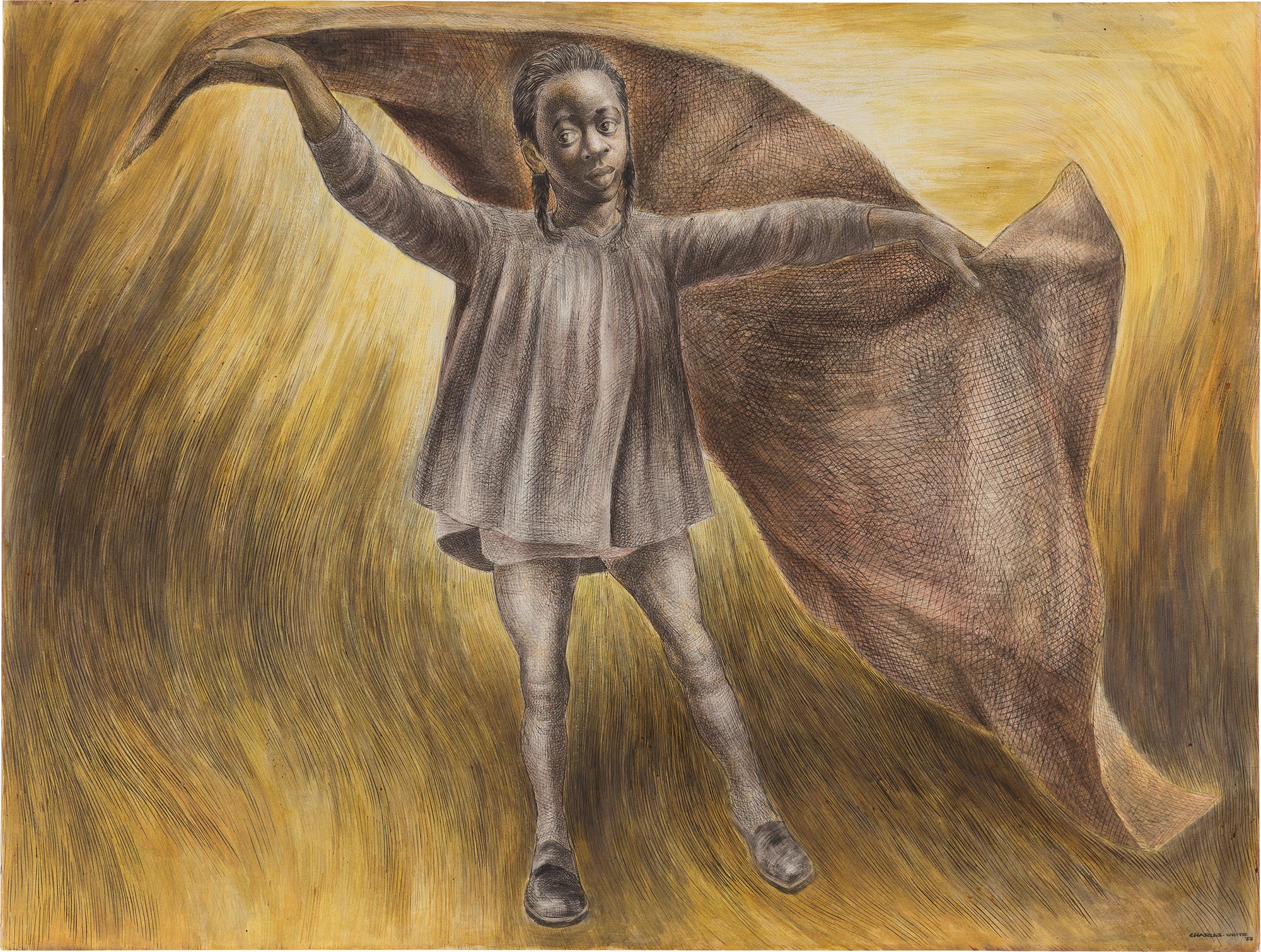 <p><strong>CHARLES WHITE</strong> <em>Sometimes I Feel Like a Motherless Child</em>, 1958 </p>