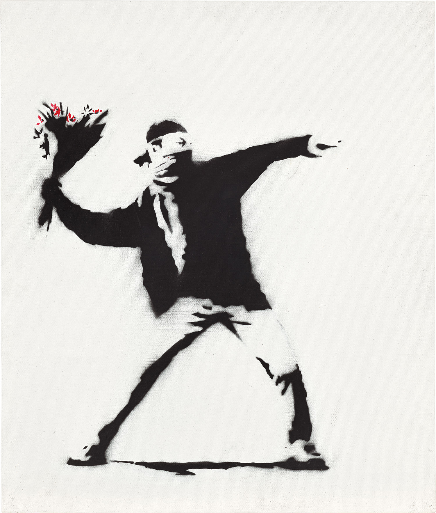 <p><strong>BANKSY</strong><em> Love Is In The Air</em>, 2002</p>