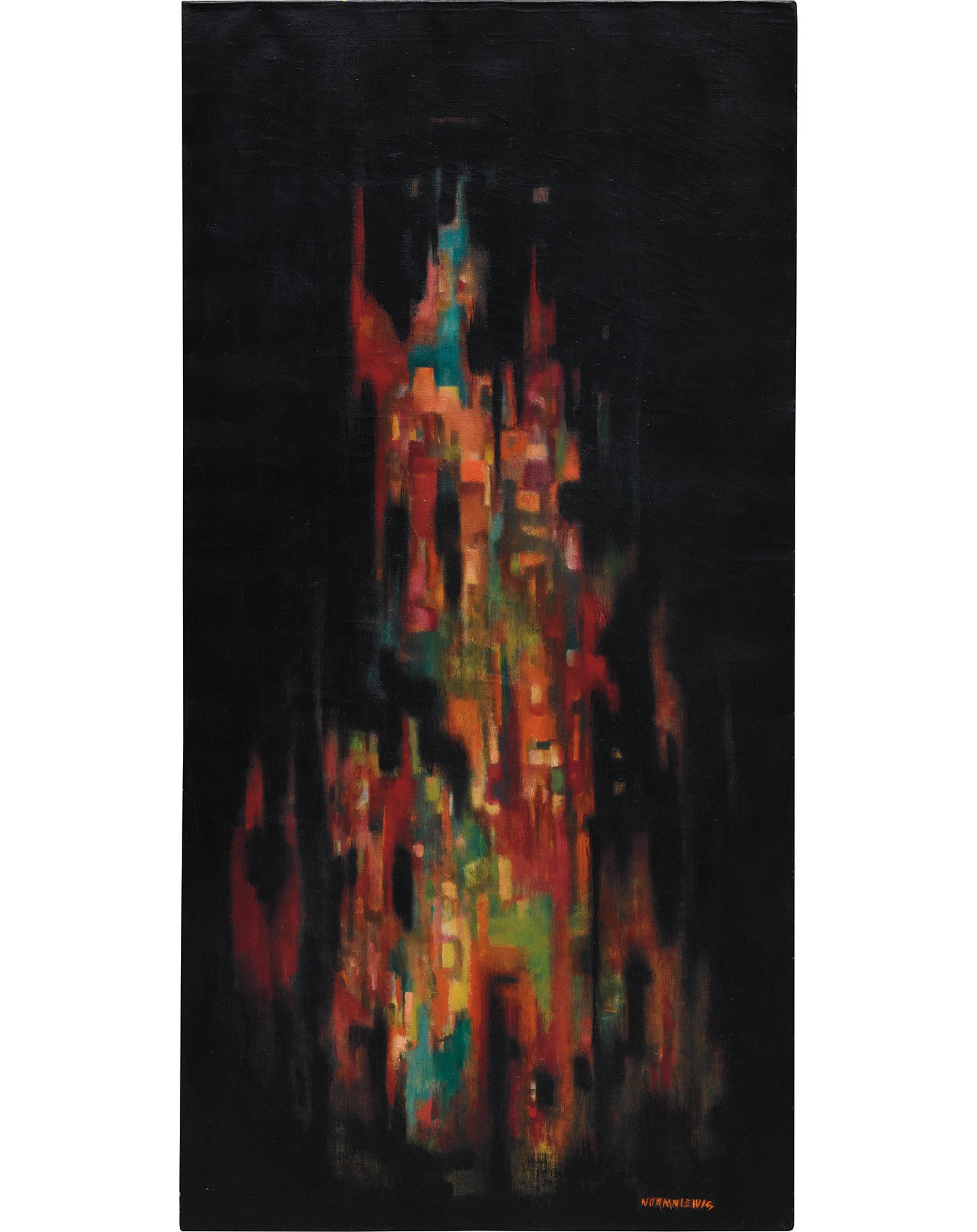 <p><strong>NORMAN LEWIS</strong> <em>Abstract City,</em> circa 1950</p>