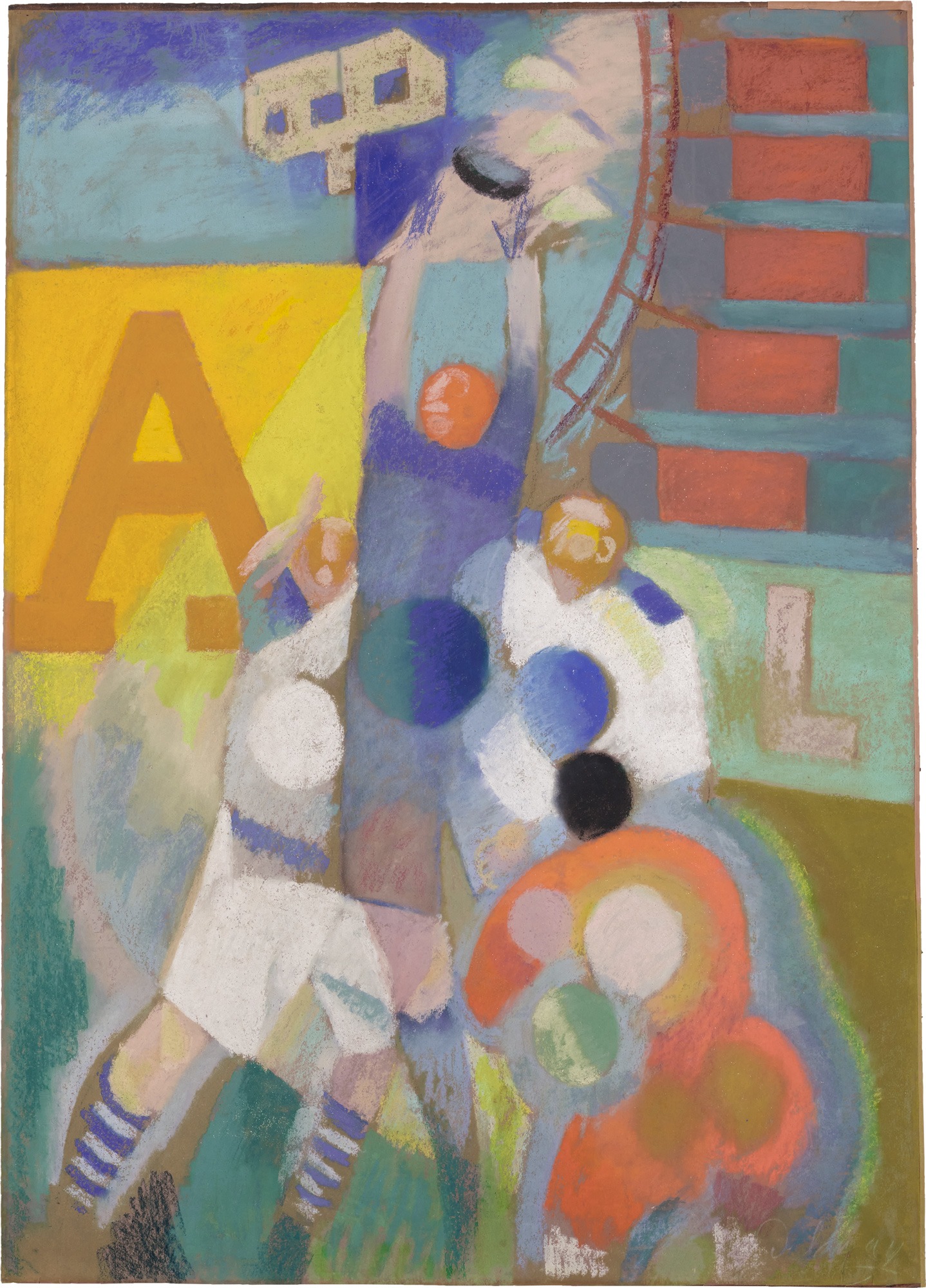 <p><strong>ROBERT DELAUNAY</strong> <em>L'Équipe de Cardiff</em>, 1922-1923</p>