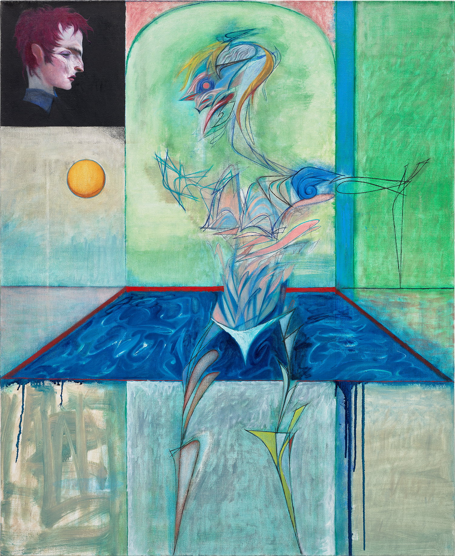 2022年制作 油彩『Last night’s dream』 ☪️☪️☪️ 📷：@midnightvisual #深夜永久#midnightcruiser