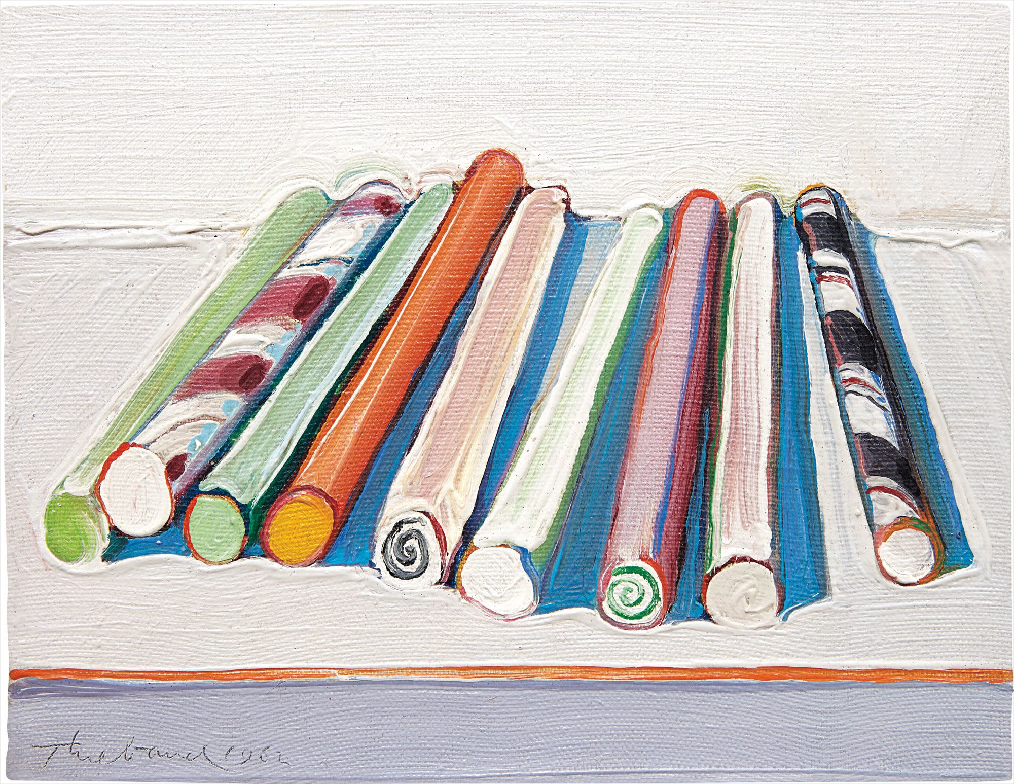 <b>WAYNE THIEBAUD</b> <i>Candy Sticks</i>, 1962