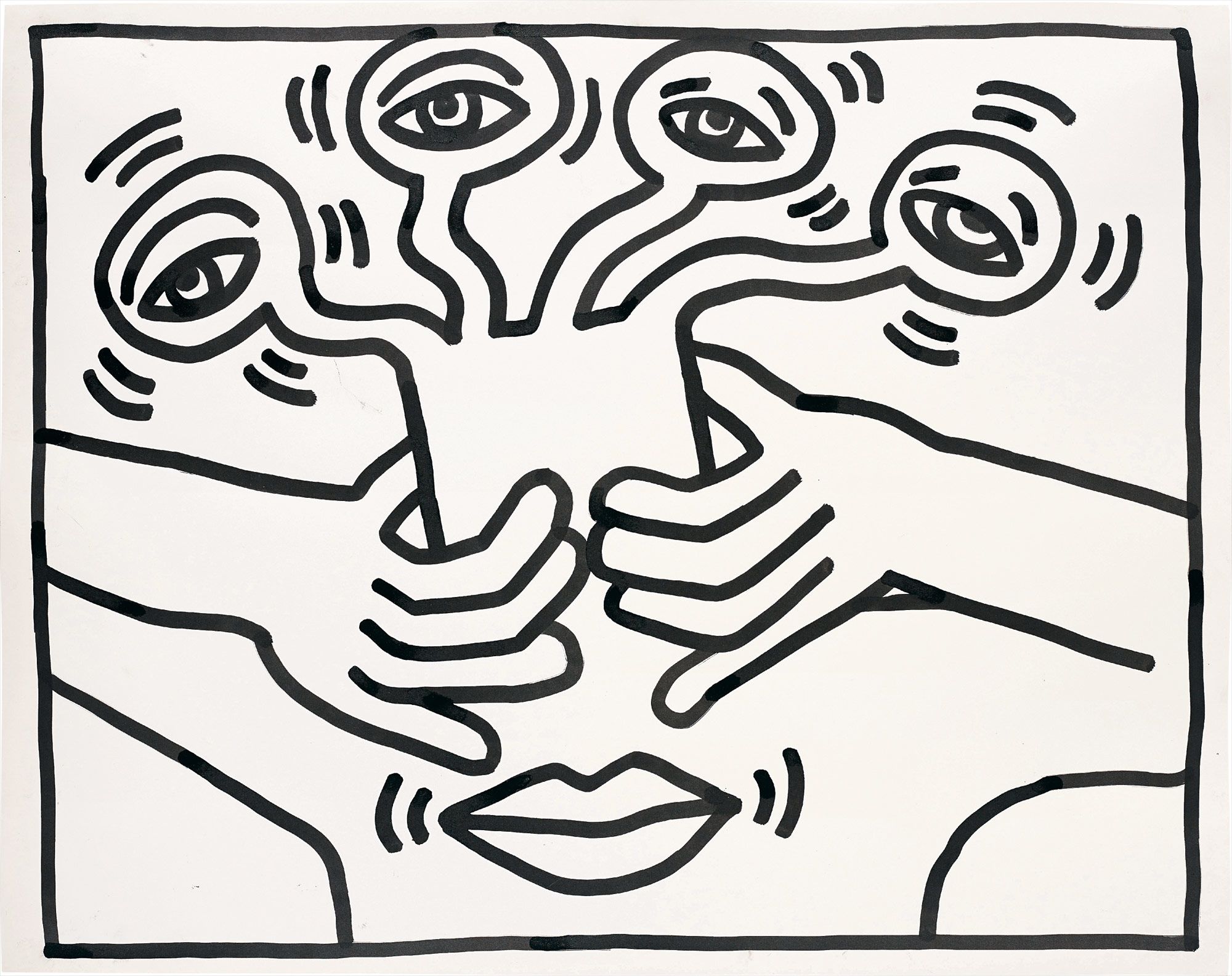 <b>KEITH HARING</b> <i>Untitled,</i> 1984