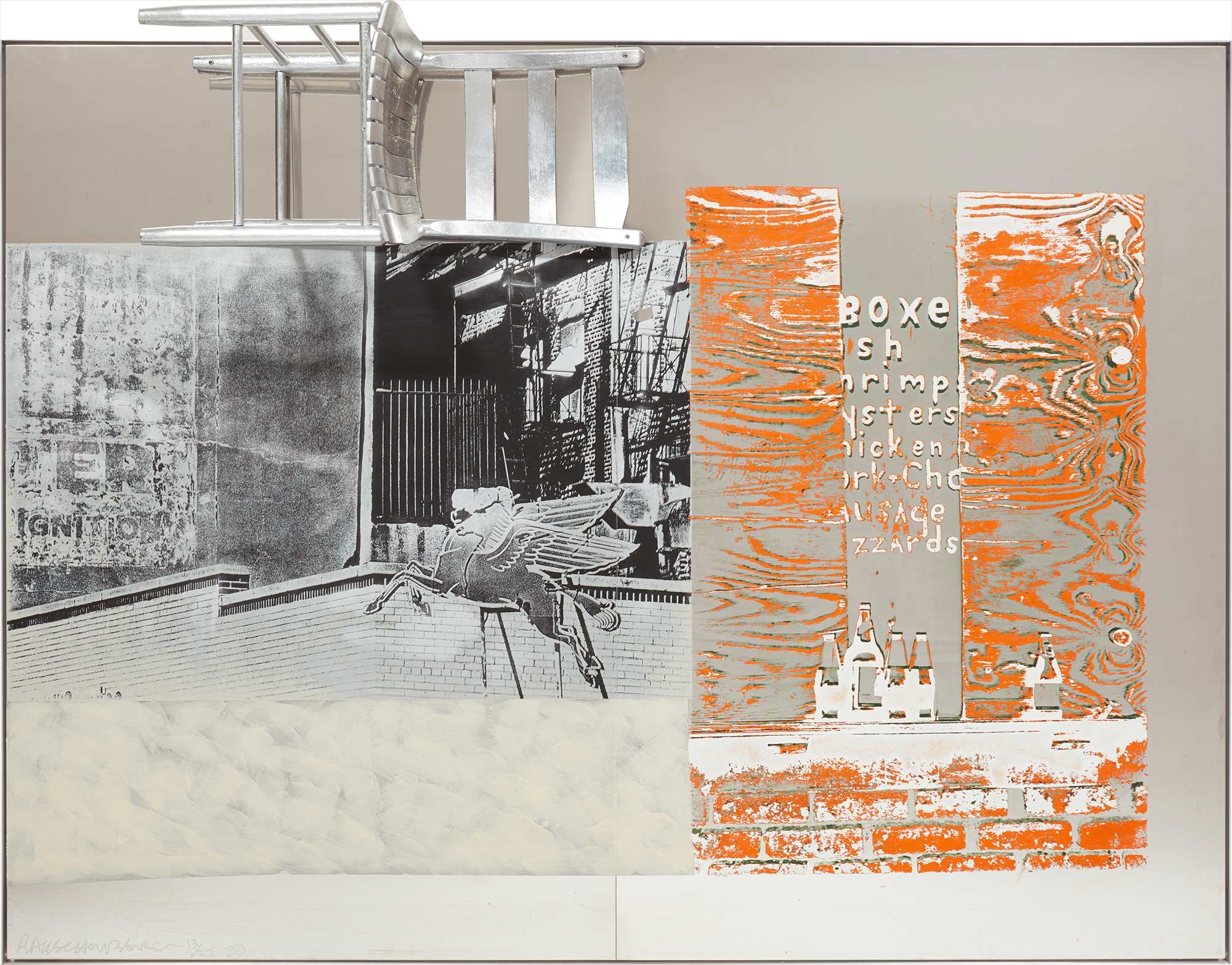 <b>ROBERT RAUSCHENBERG</b> <i>Pegasits/ROCI USA (Wax Fire Works)</i>, 1990