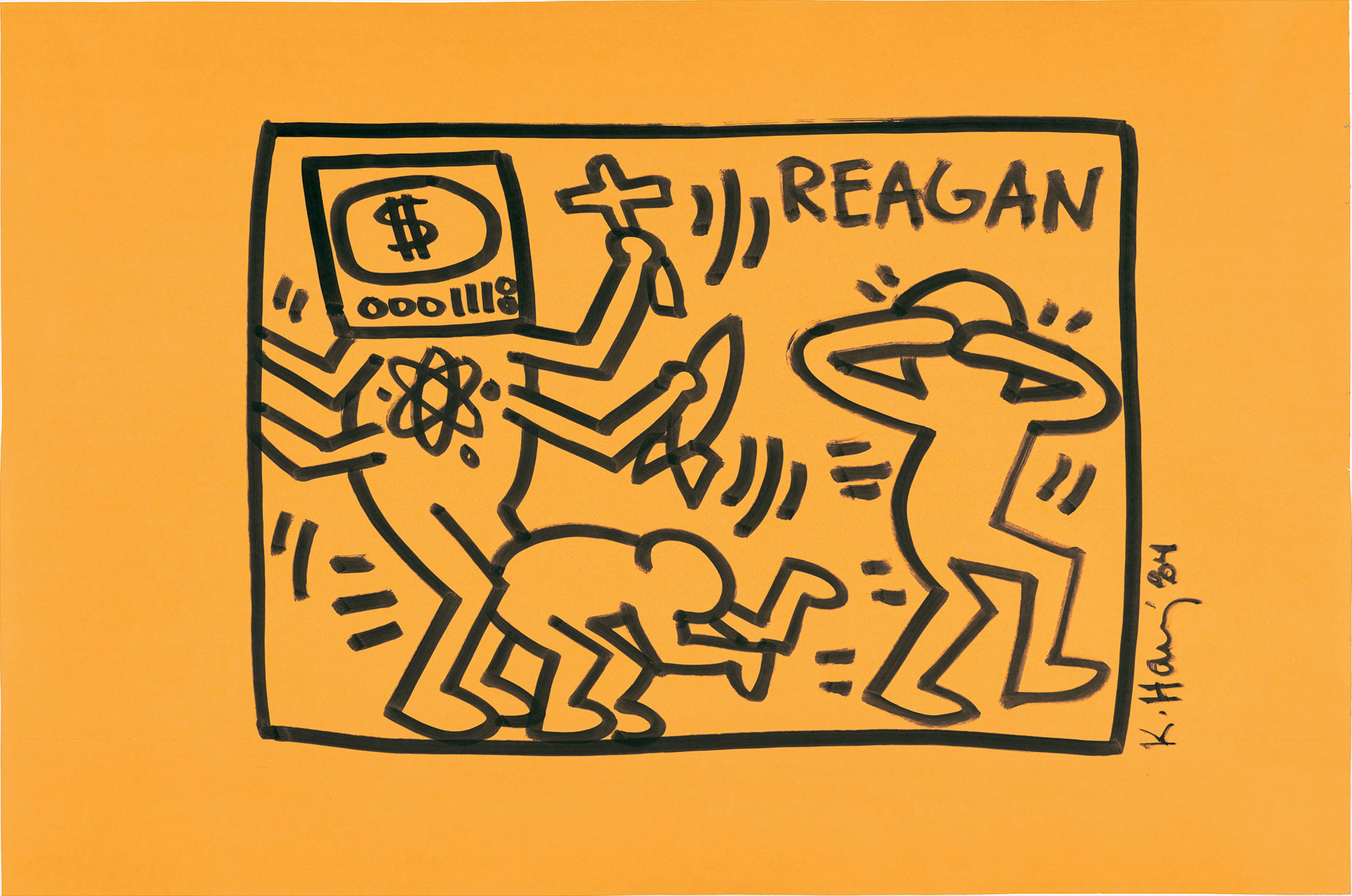 <b>KEITH HARING </b><i>Untitled</i>, 1984