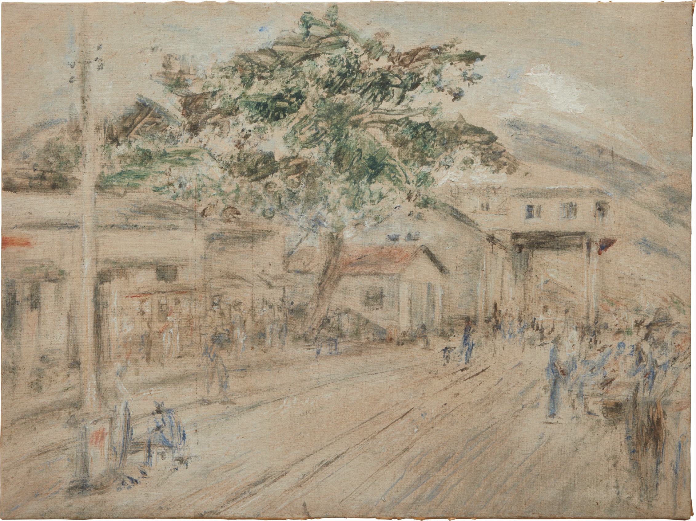 <b>ARMANDO REVER&#211;N</b><i> Calle del puerto</i>, circa 1942