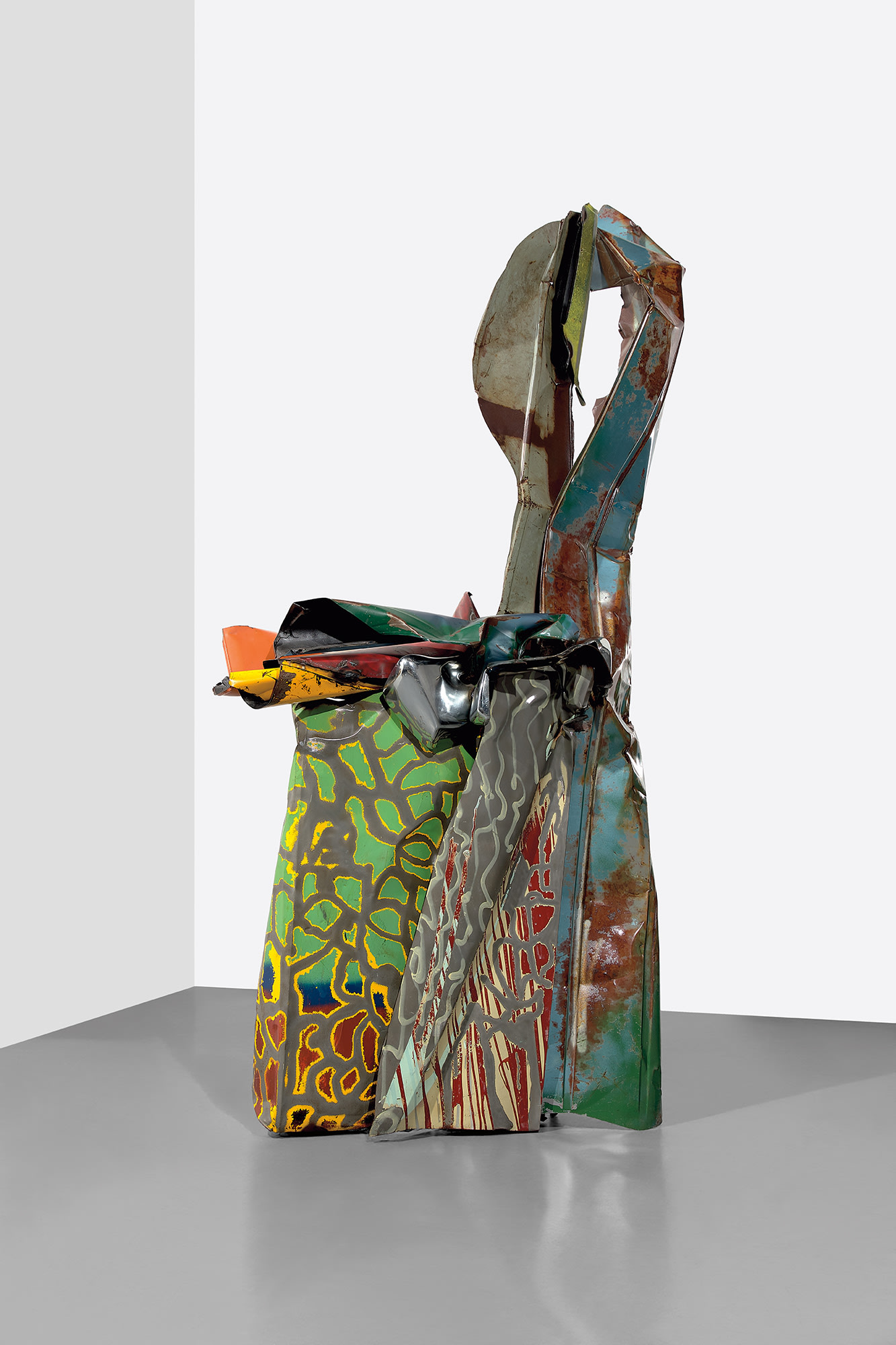 <p><strong>JOHN CHAMBERLAIN </strong><em>Pure Drop</em>, 1983</p>