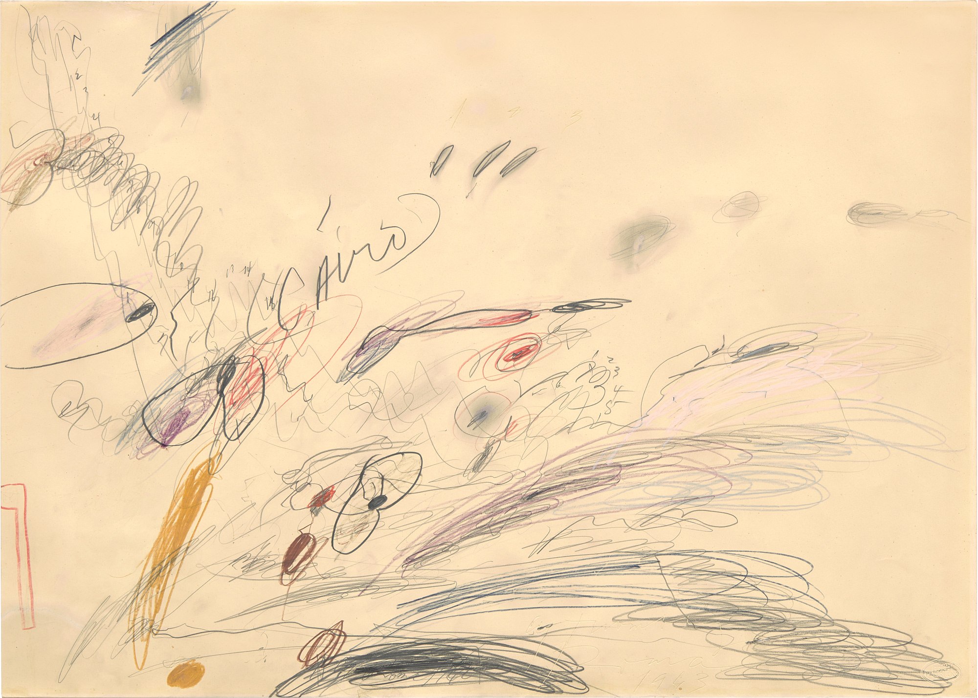 <p><strong>CY TWOMBLY </strong><em>Untitled (Cairo)</em>, 1963</p>
