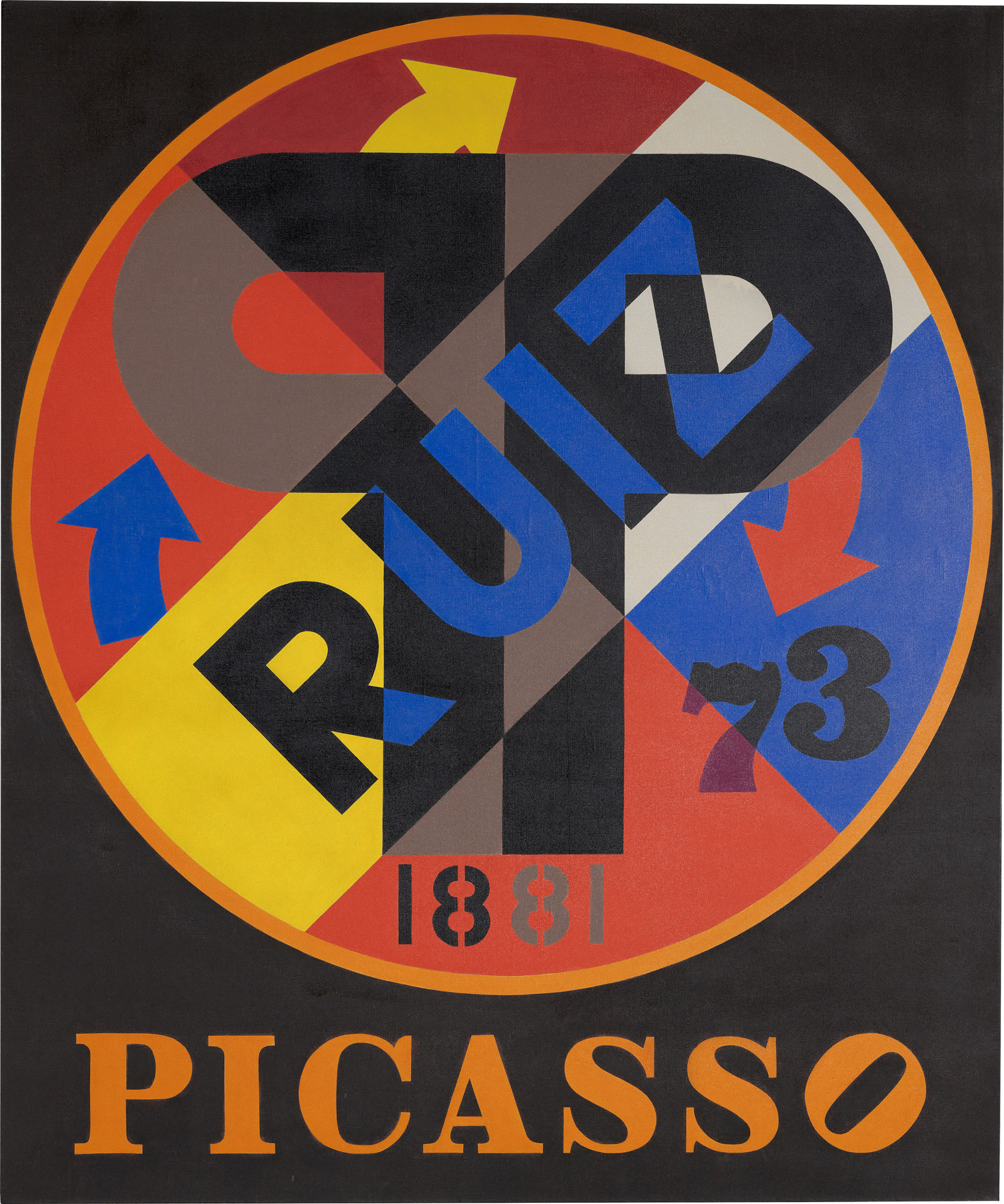<p><strong>ROBERT INDIANA</strong>&nbsp;<em>Picasso</em>, 1974</p>
