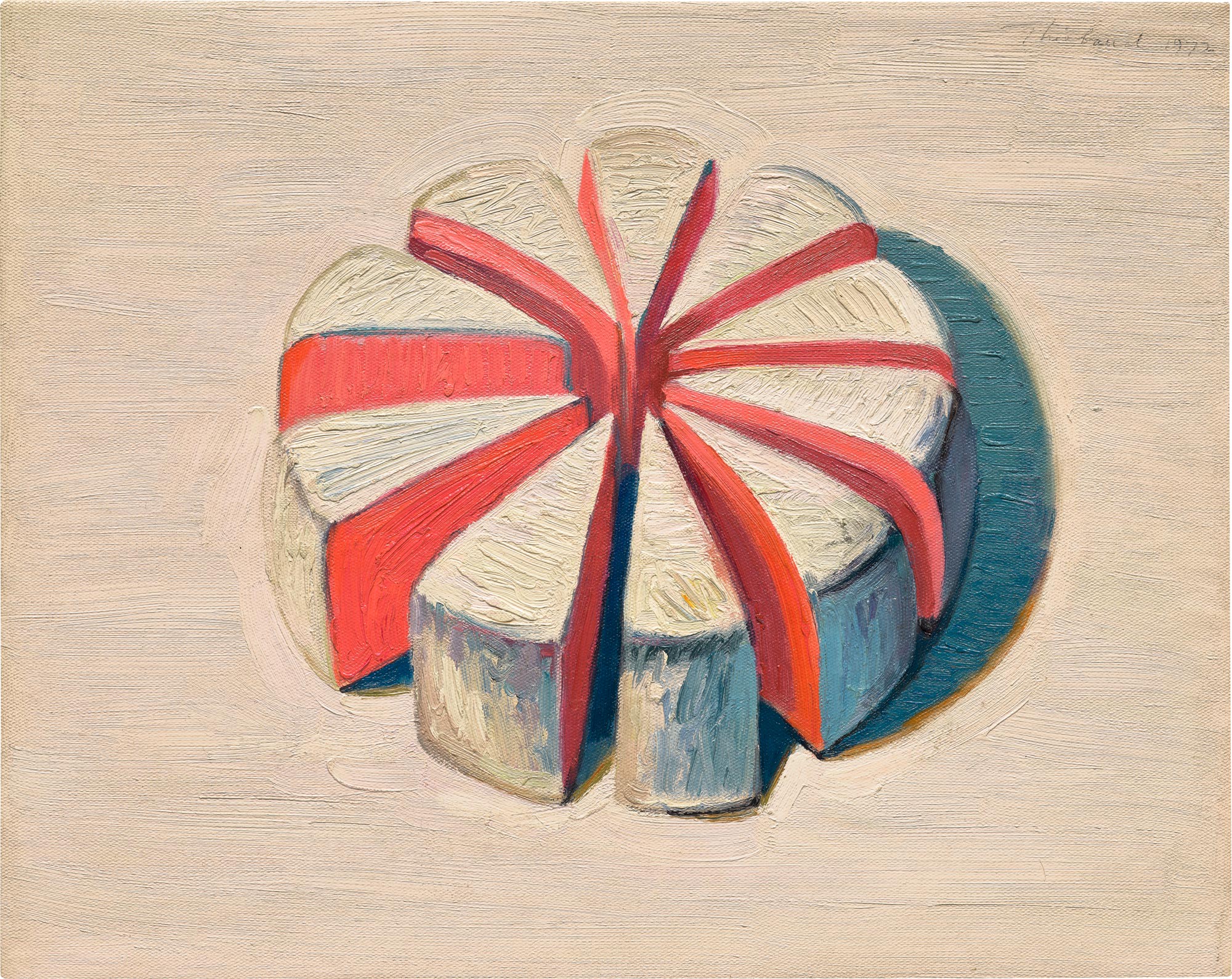 <p><strong>WAYNE THIEBAUD</strong><em> Sliced Circle, </em>1972</p>