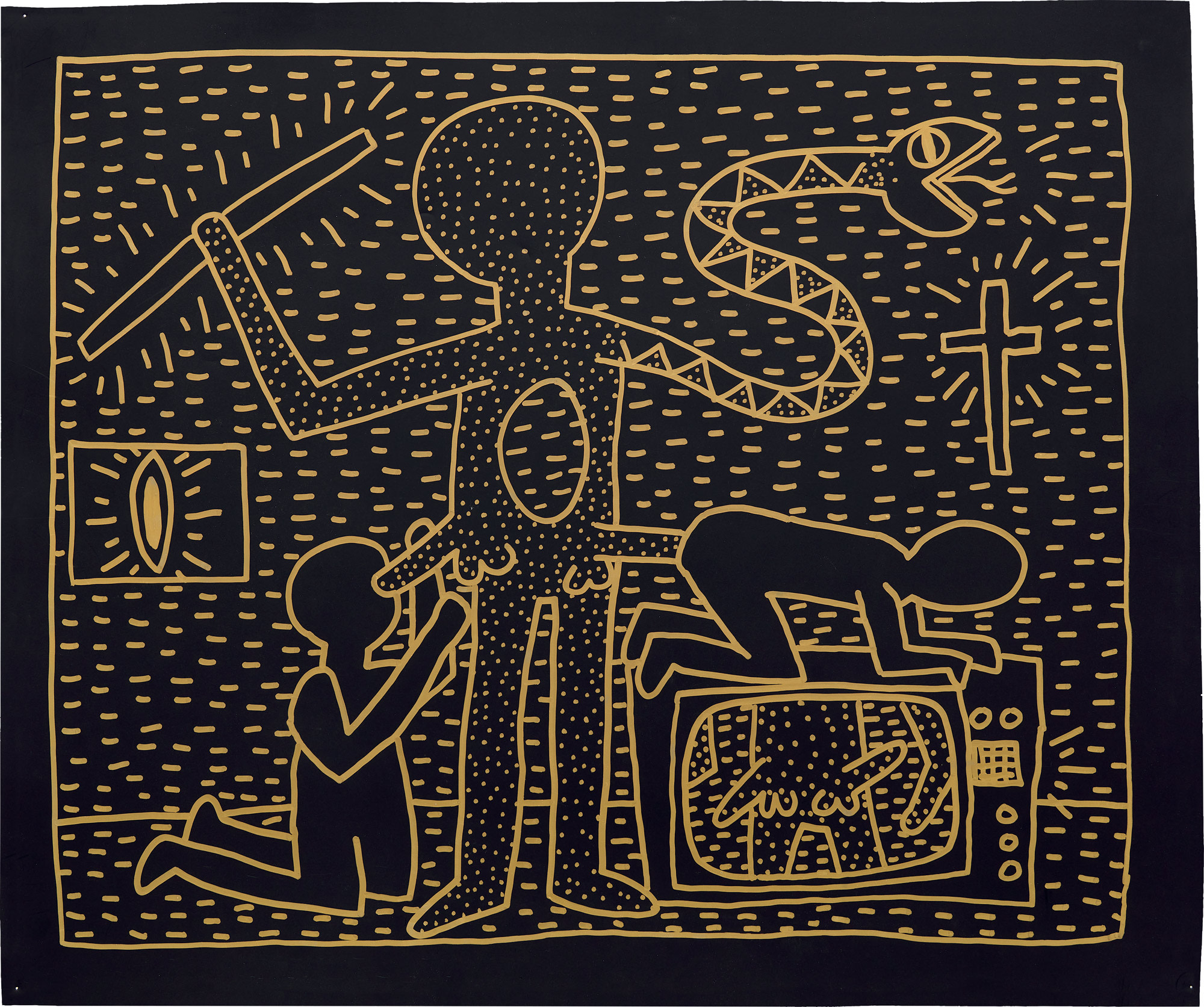 <p><strong> KEITH HARING </strong><em>Untitled, </em>1981</p>