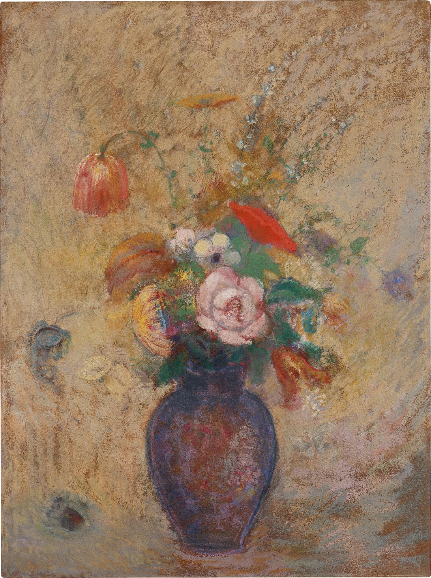 <p><strong>ODILON REDON</strong> <em>Fleurs dans un vase</em></p>