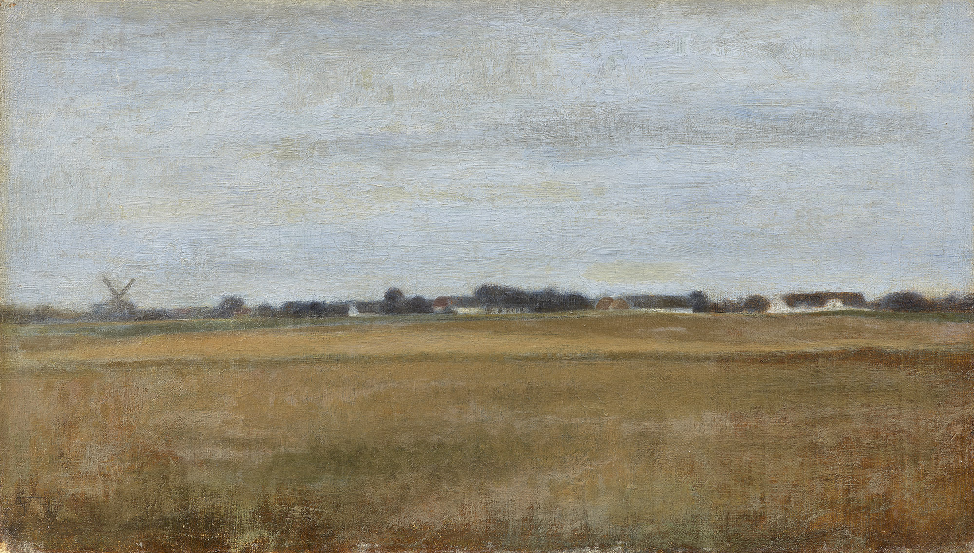 <p><strong>VILHELM HAMMERSHØI </strong><em>Landscape from Virum Near Frederiksdal, Summer (Landskab fra Virum ved Frederiksdal, sommer),</em> 1888</p>