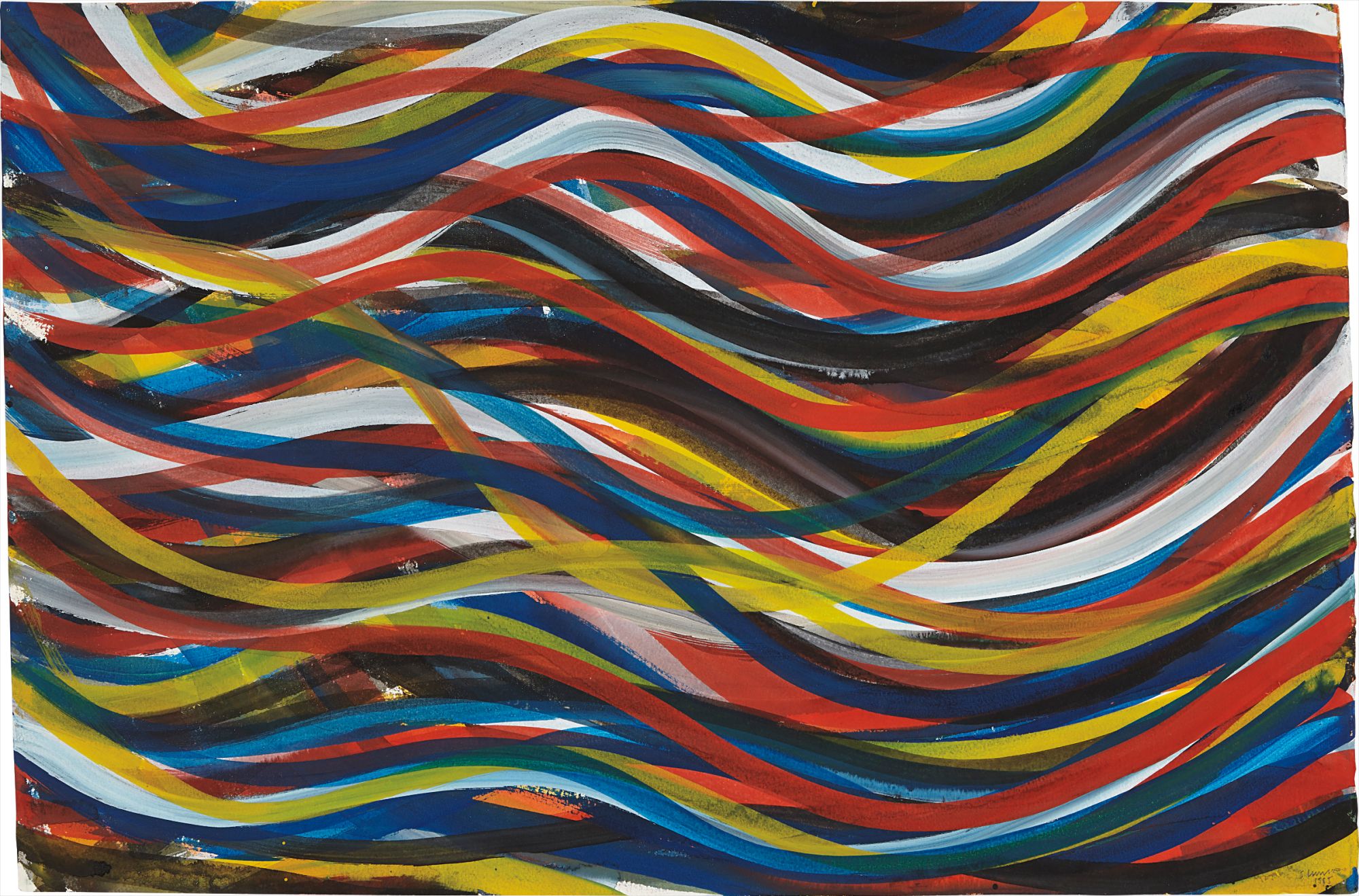 Sol LeWitt: Fotografia アート写真集 Sol Lewitt Irregular Zigzag Bands (Signed Print) 1996 | For Sale