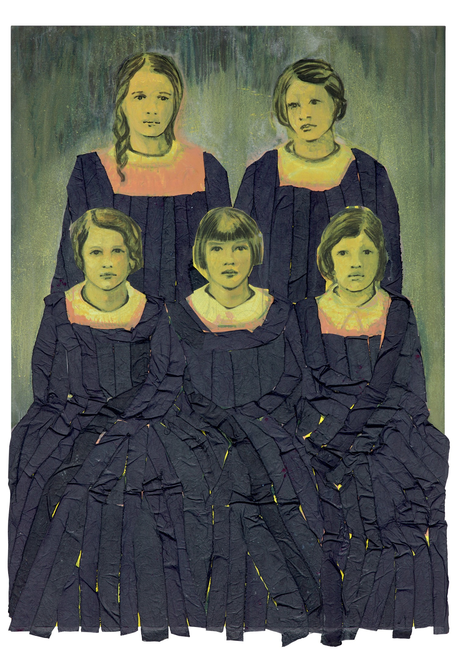 <p><strong>CLAIRE TABOURET&nbsp;</strong><em>The School Smocks</em>,&nbsp;2016</p>
