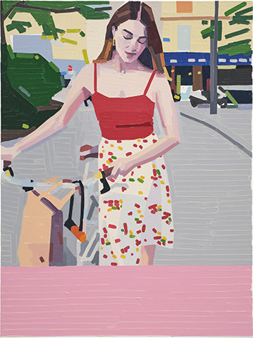 <p><strong>GUY YANAI </strong><em>Young Woman with Bicycle,</em> 2022</p>