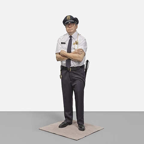 <p><strong>MARC SIJAN</strong> <em>Standing Security Guard,</em> 2013</p>