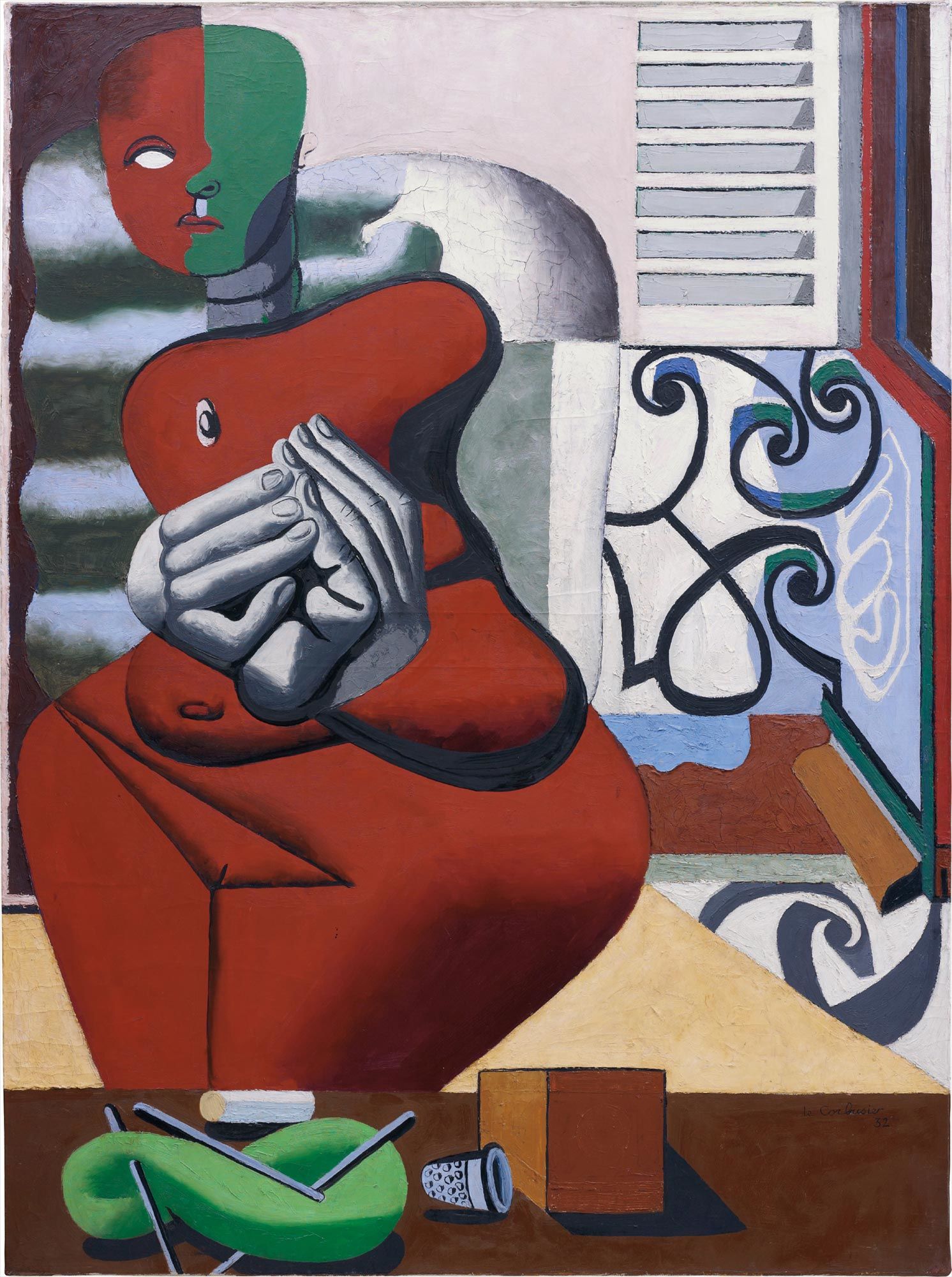 <b>LE CORBUSIER</b> <i>Femme rouge et pelote verte</i>, 1932