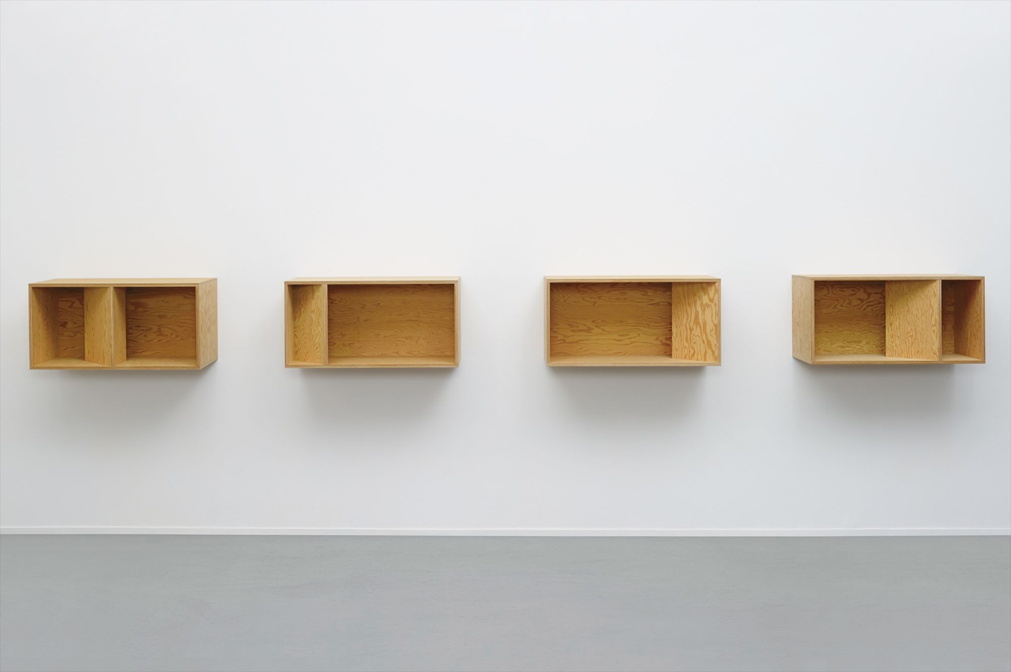 <b>DONALD JUDD</b> <i>Untitled (4 Units; 89-49 Ballantine)</i>, 1989