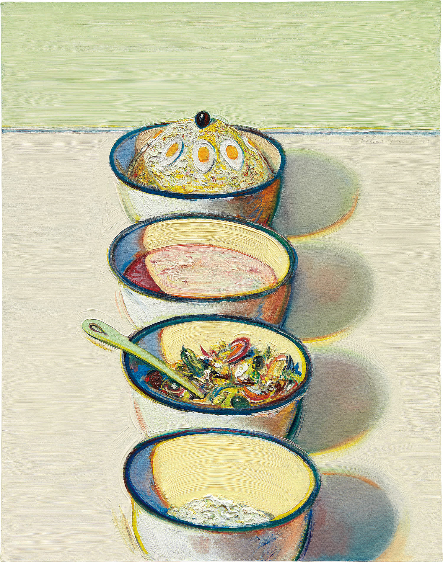 ウェイン・ティーボー　Wayne Thiebaud 「パイカウンター」 ウェイン・ティーボー Wayne Thiebaud 「パイカウンター」