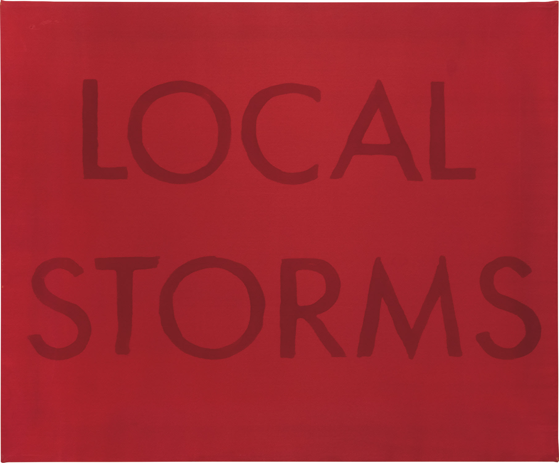 <p><strong>ED RUSCHA </strong><em>Local Storms</em>, 1973</p>
