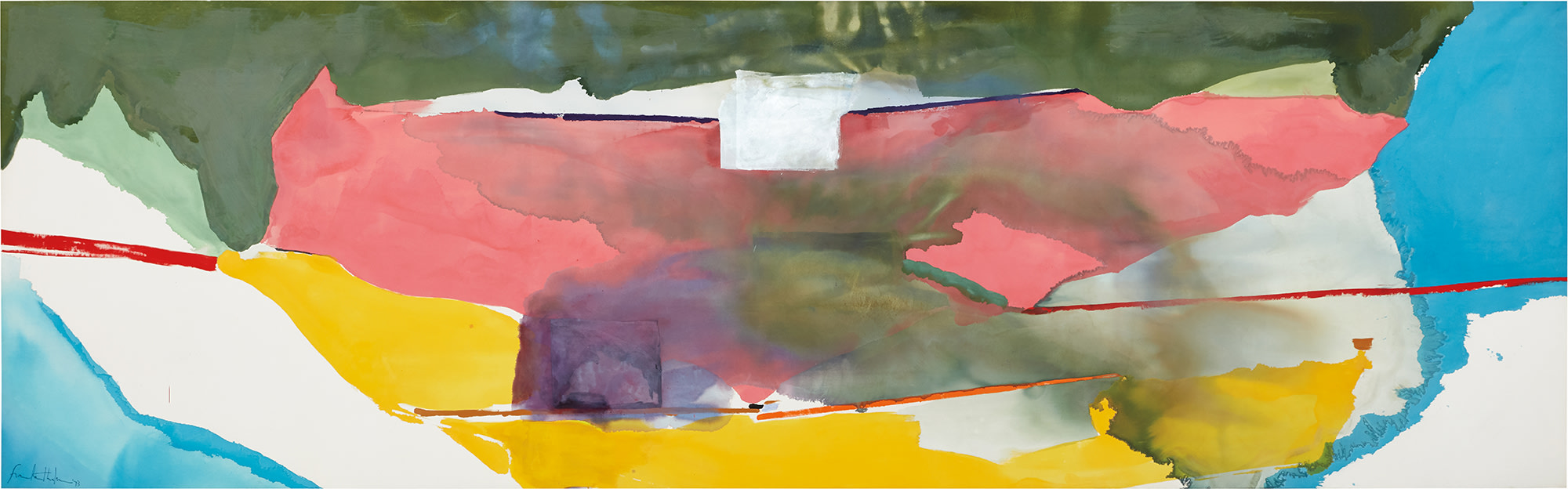 <p><strong>HELEN FRANKENTHALER</strong> <em>Off White Square, </em>1973 </p>