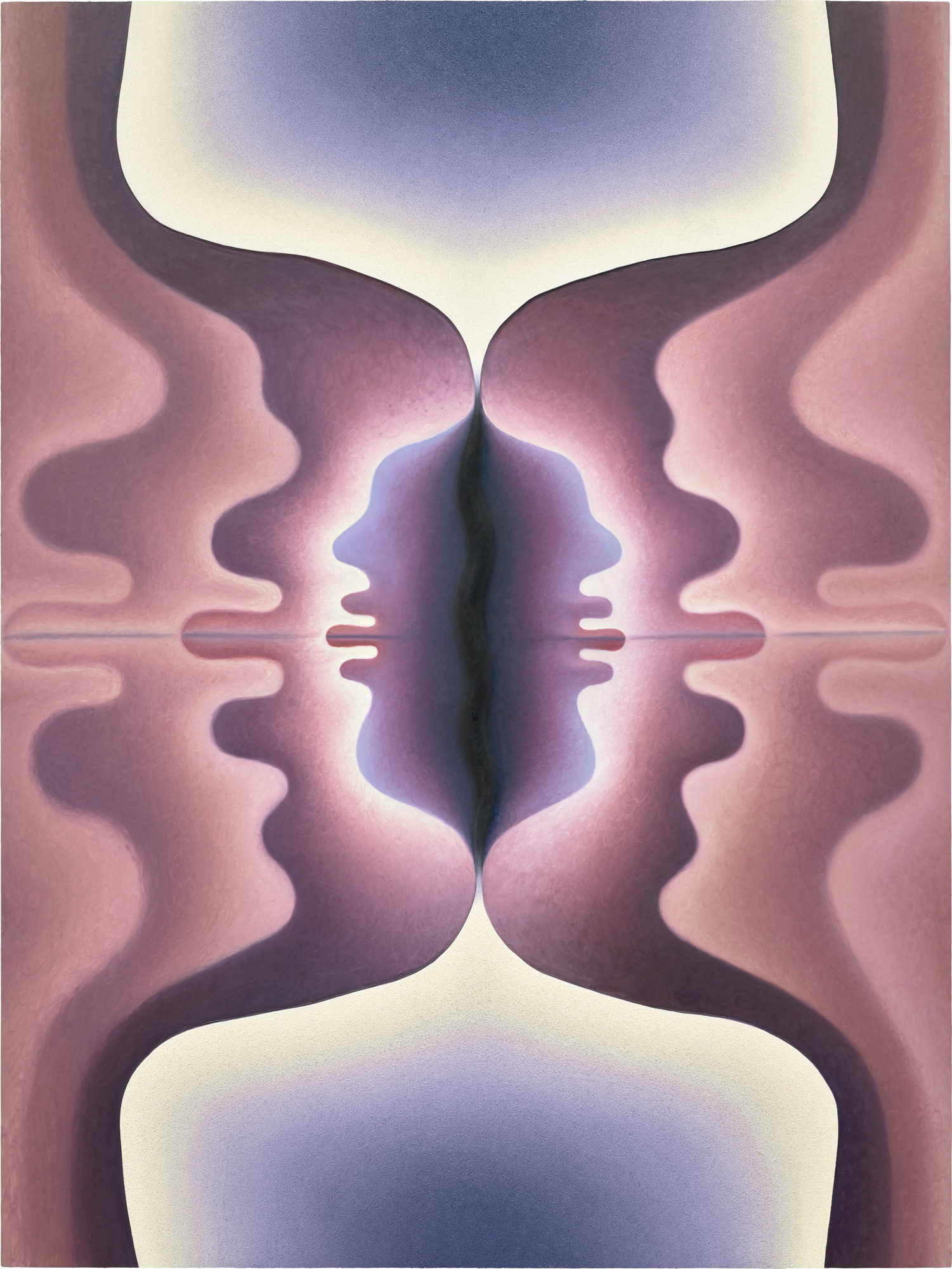 <p><strong>LOIE HOLLOWELL </strong><em>Lick, Lick in Purple, maroon-yellow</em>,<strong> </strong>2016-2019</p>