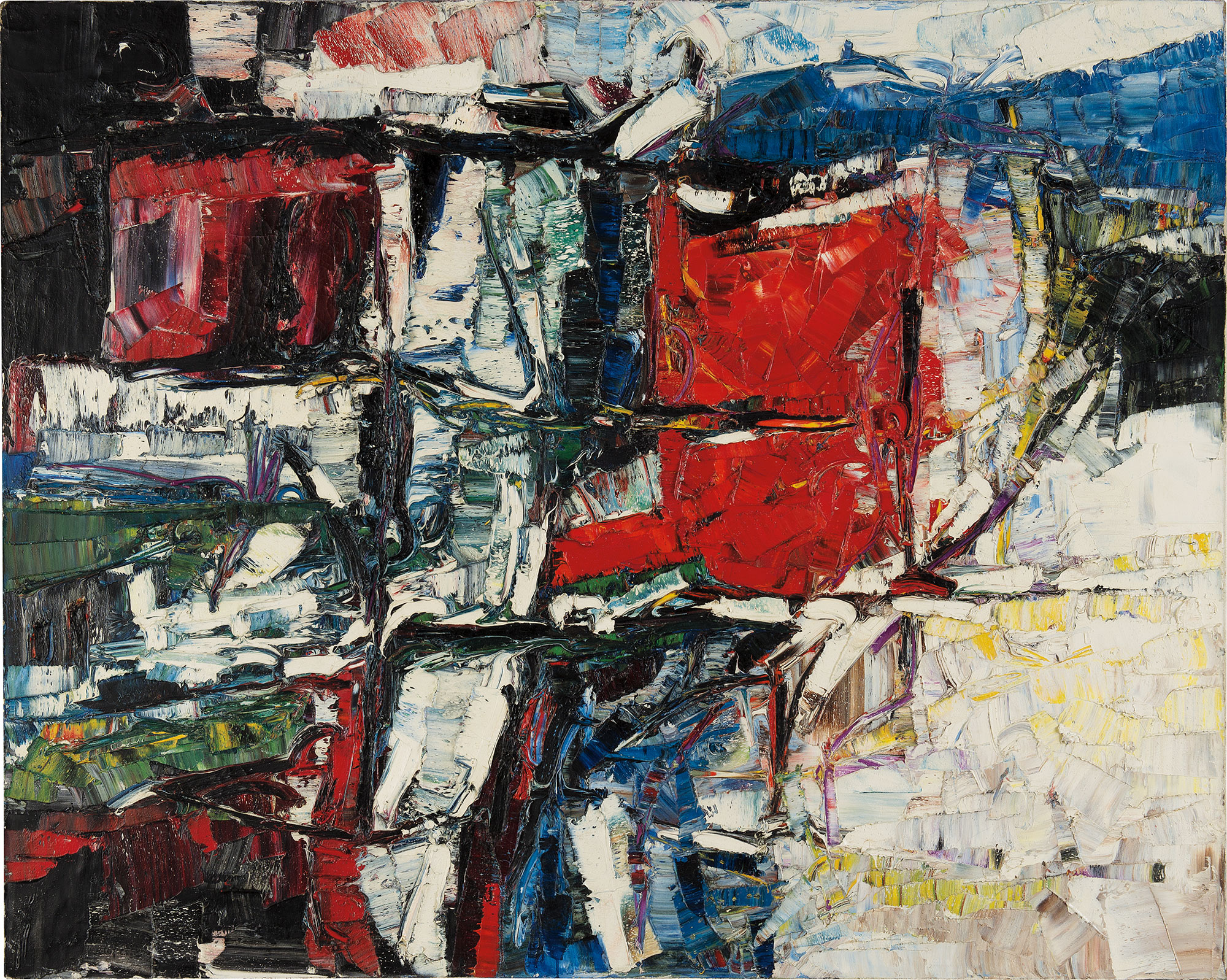 <p><strong>JEAN-PAUL RIOPELLE</strong> <em>Port Coton</em>, circa 1959</p>