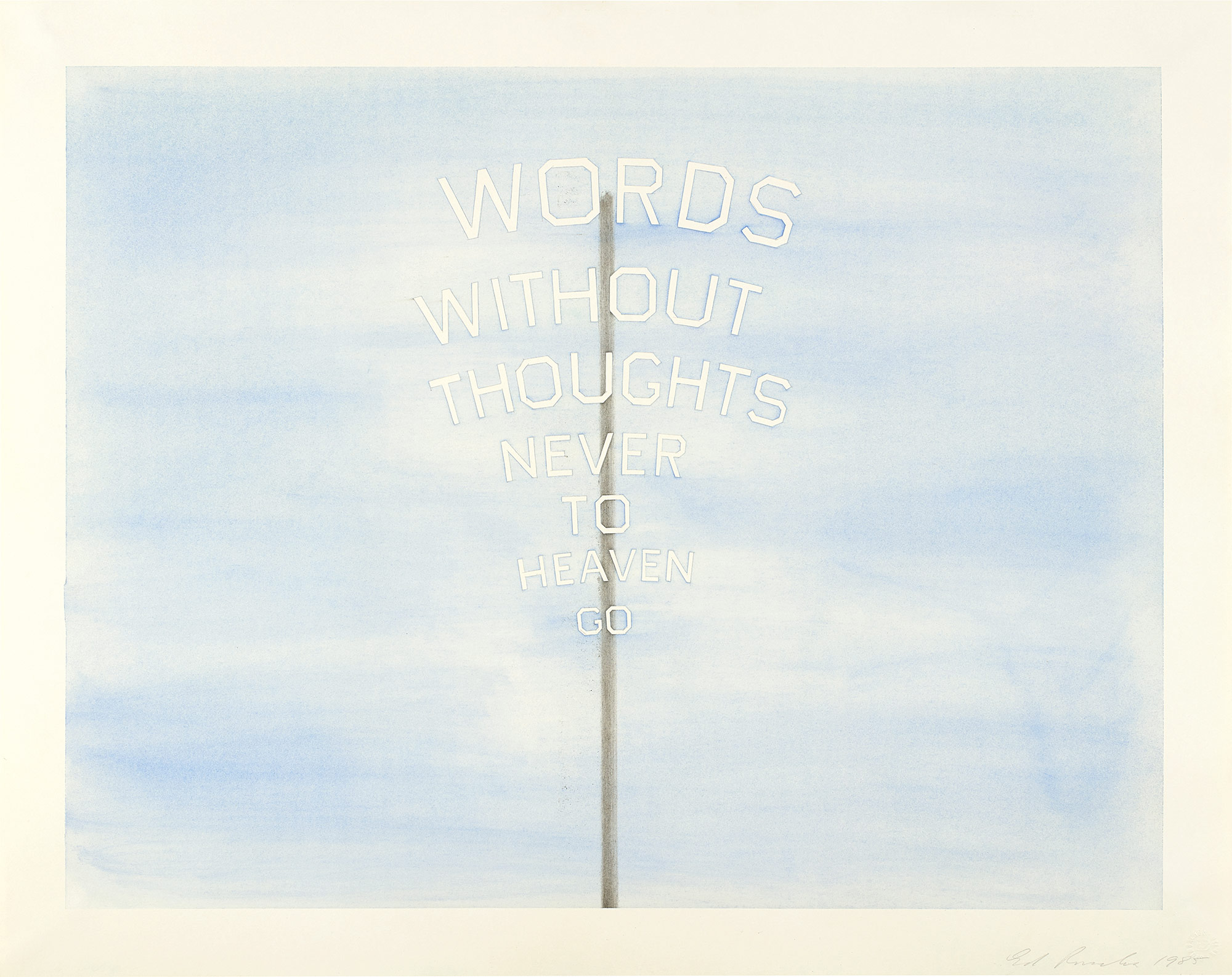 <p><strong>ED RUSCHA </strong><em>Words #2,</em> 1985</p>