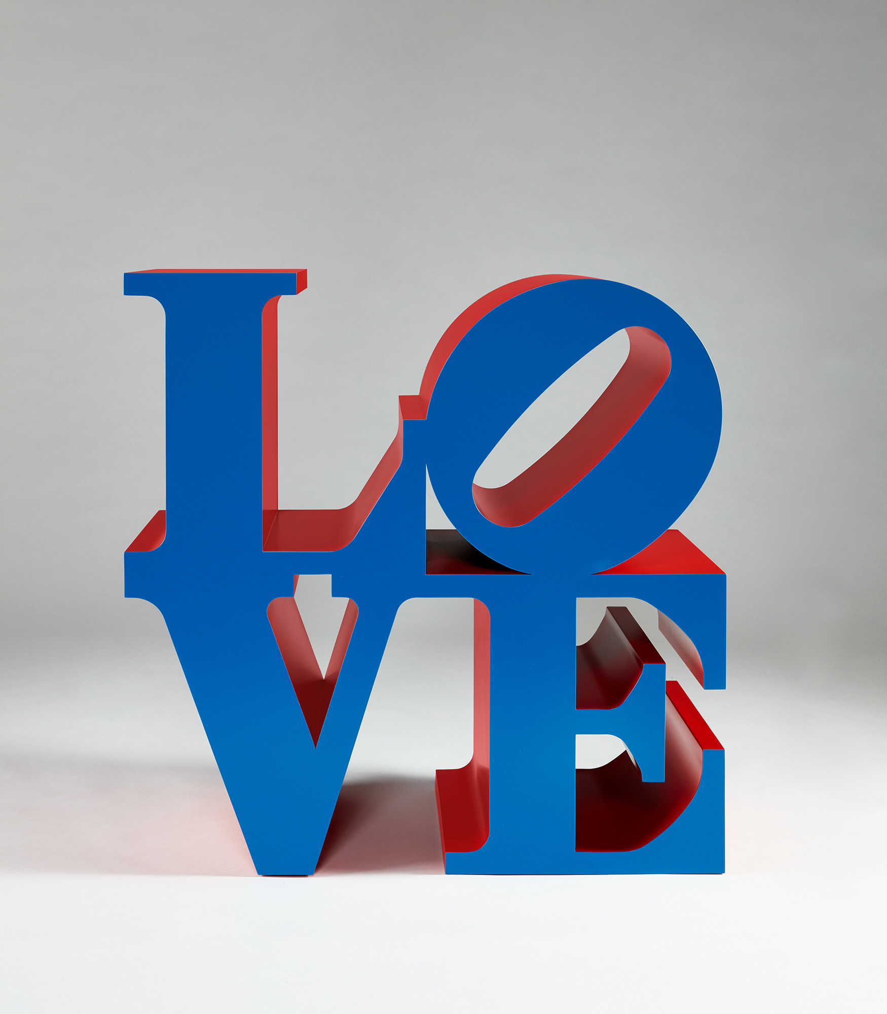 <p><strong>ROBERT INDIANA</strong> <em>LOVE (Blue/Red)</em>, 1966-1999</p>
