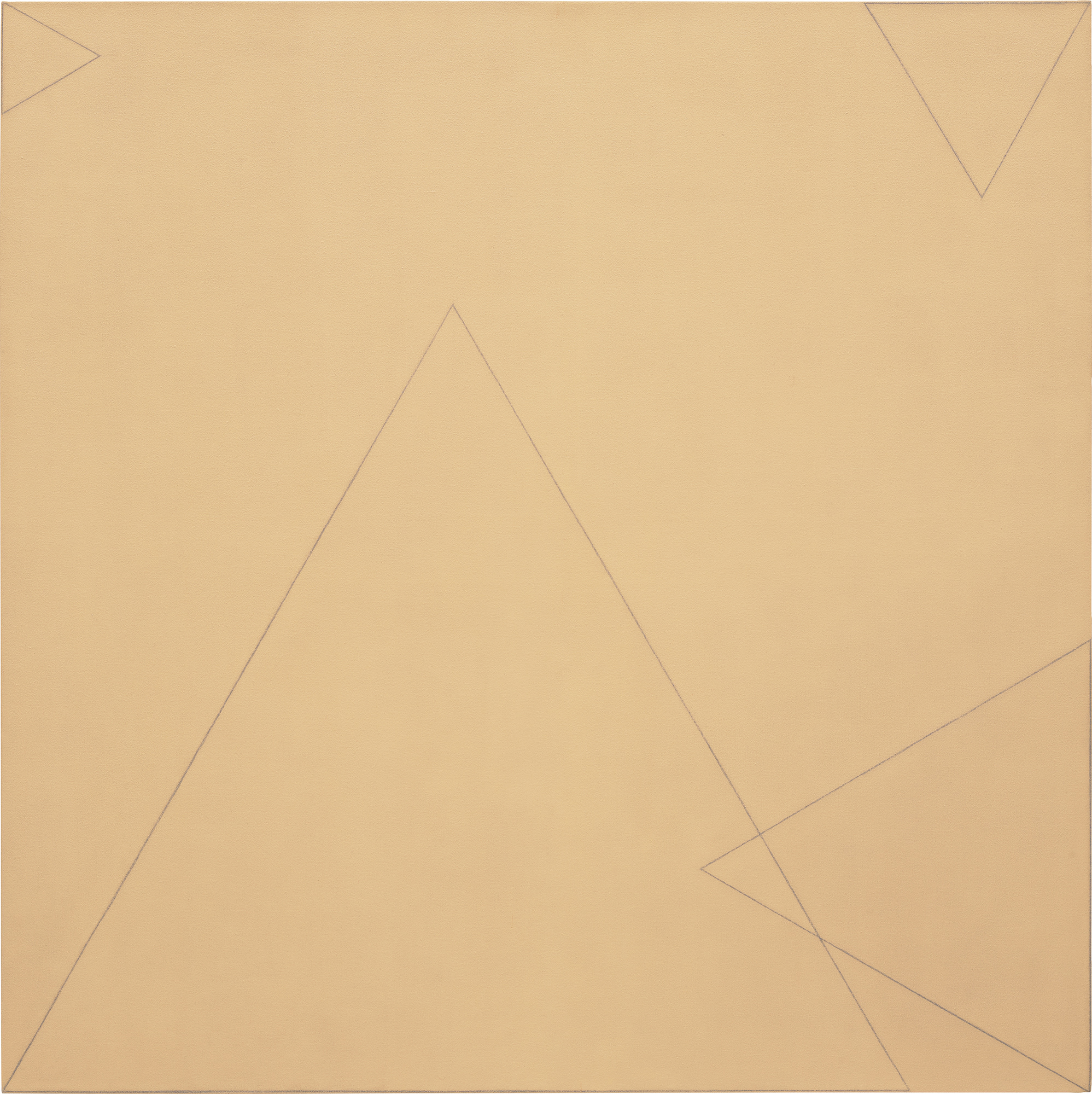 <p><strong>ROBERT MANGOLD </strong><em>Four Triangles Within a Square</em>, 1976</p>
