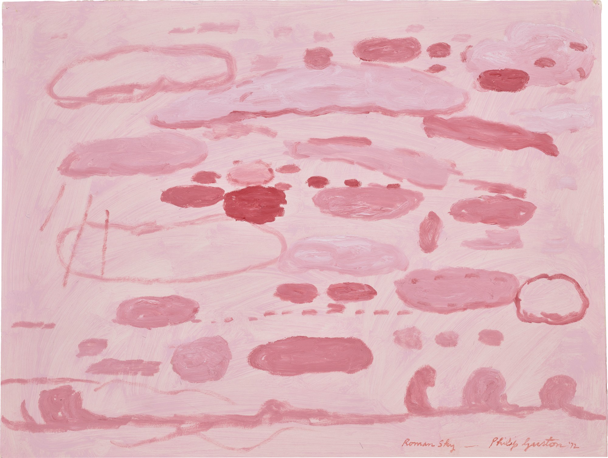 <p><strong>PHILIP GUSTON</strong> <em>Roman Sky,</em> 1972</p>