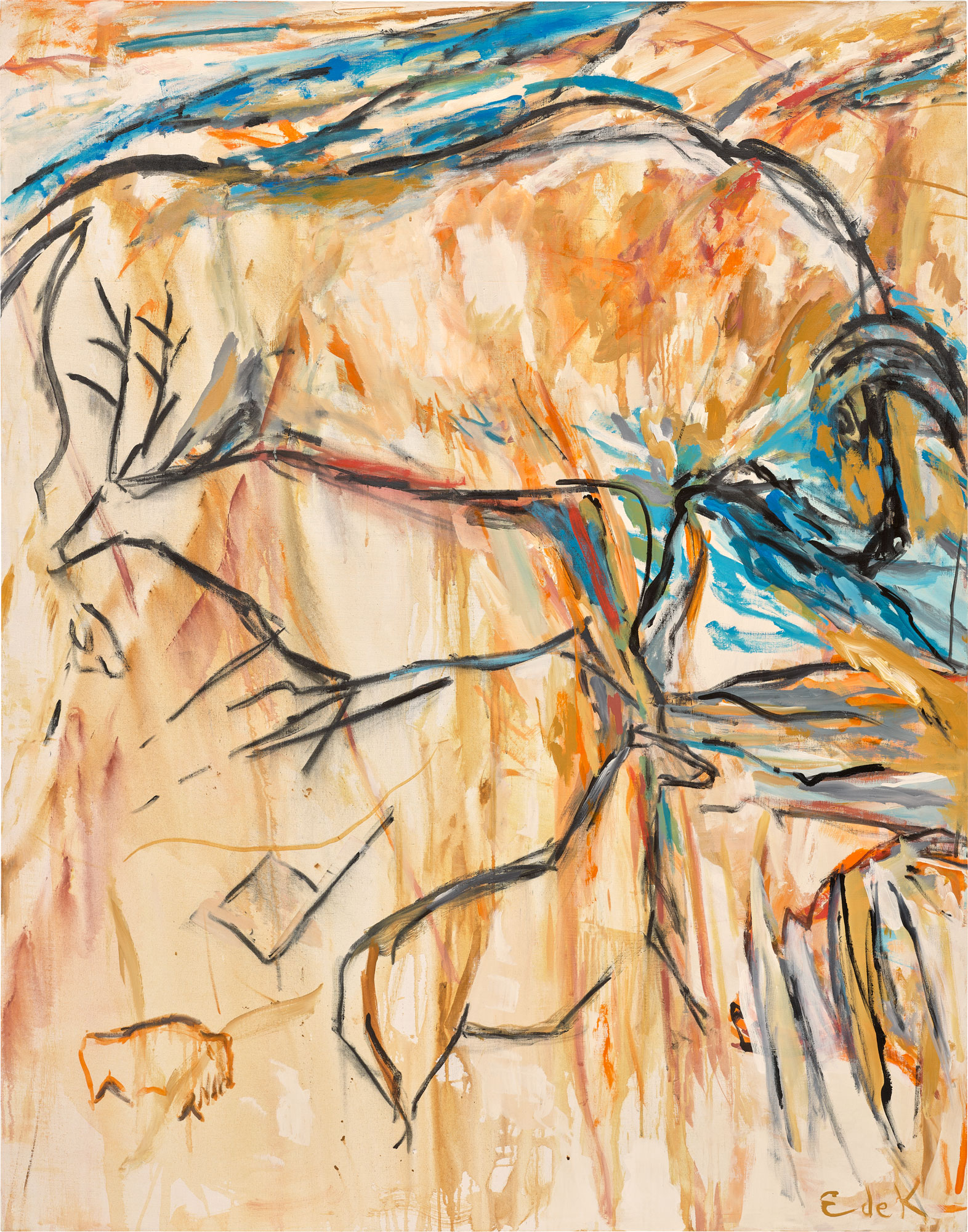 <p><strong>ELAINE DE KOONING</strong> <em>The Animal Powers Cave #67,</em> 1986-1988</p>