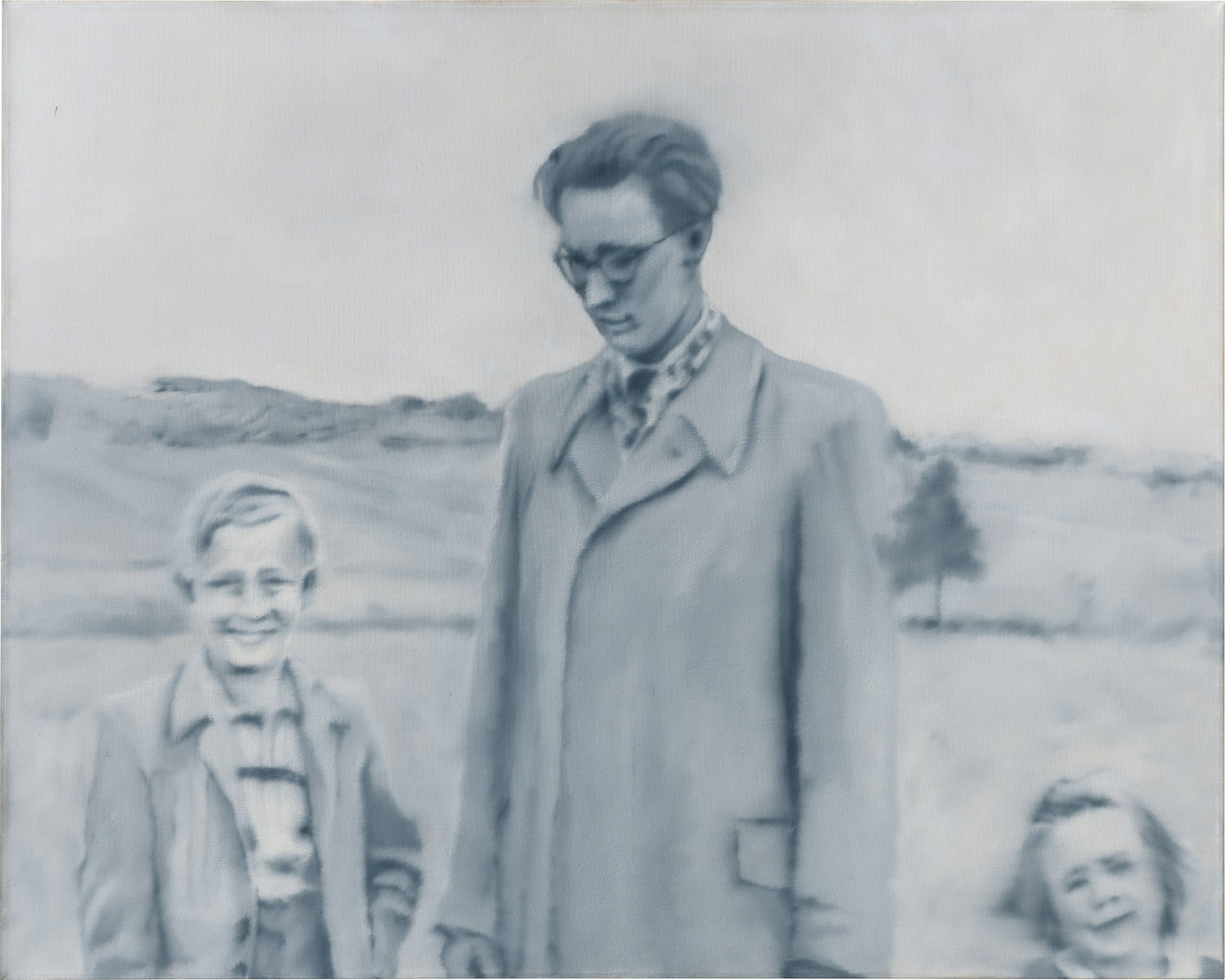 <p><strong>GERHARD RICHTER</strong> <em>Mann mit zwei Kindern,</em> 1966</p>
