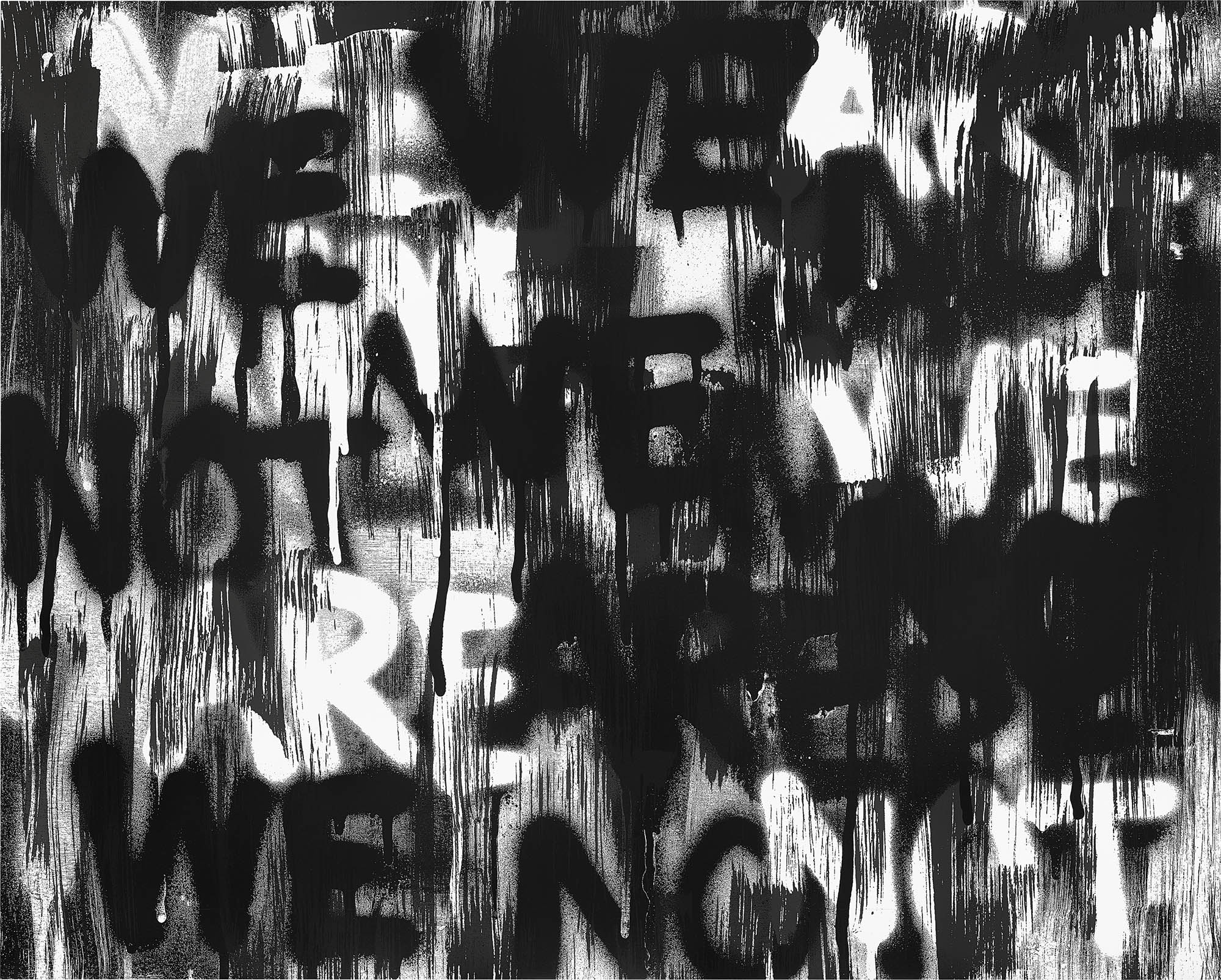 <p><strong>ADAM PENDLETON</strong> <em>Untitled (WE ARE NOT),</em> 2020</p>