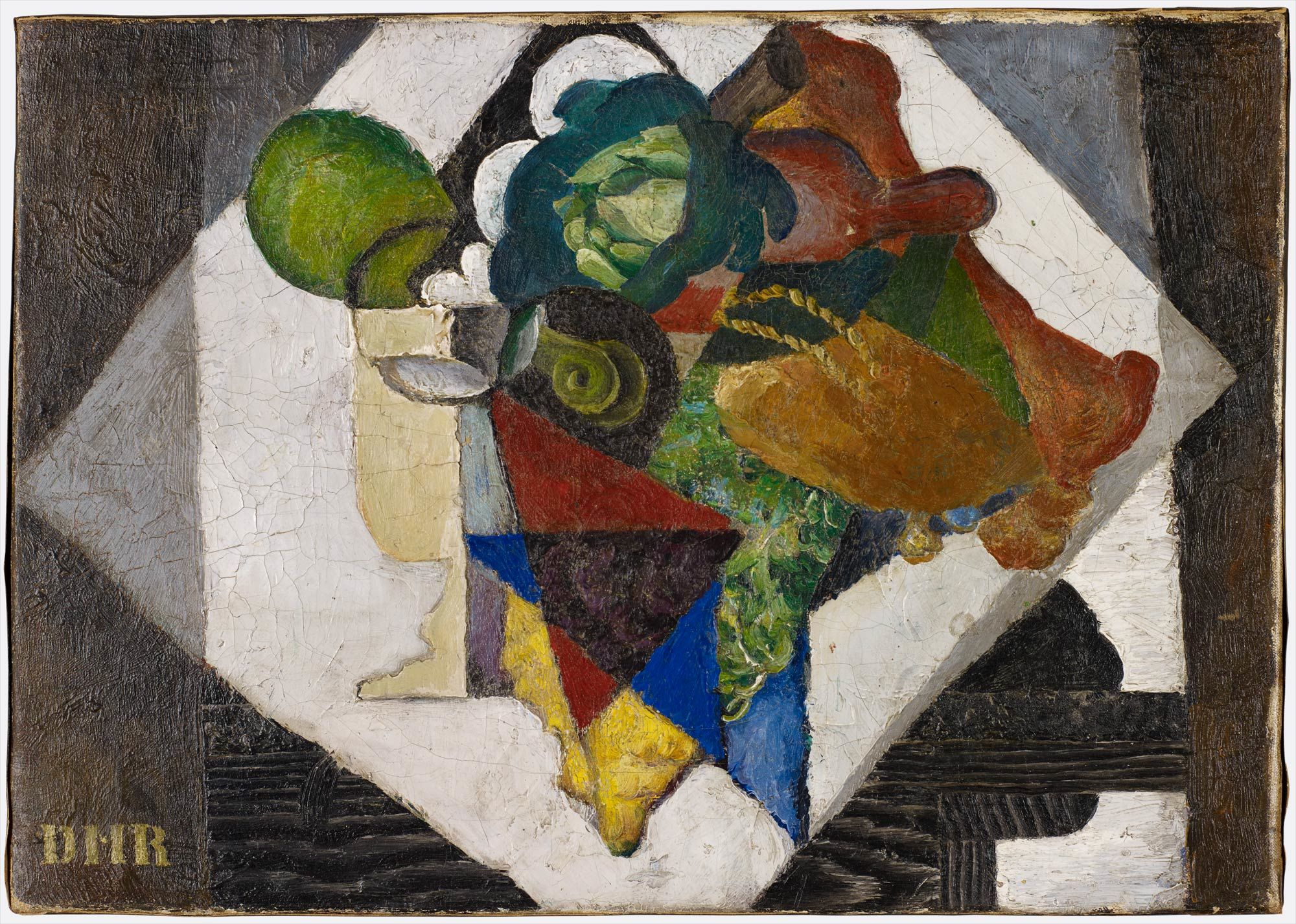 <b>DIEGO RIVERA</b> <i>Naturaleza muerta (Composición con alcachofas y limones),</i> 1916