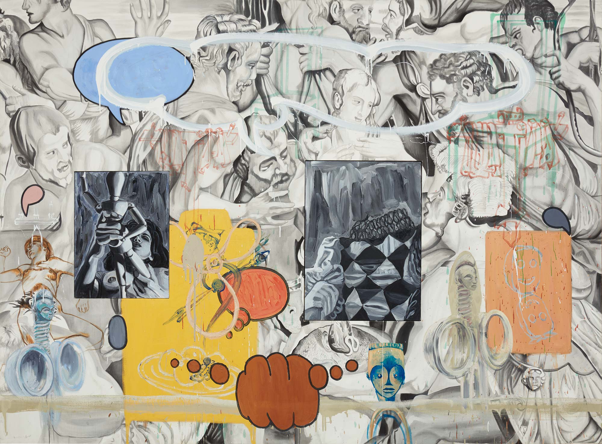 <b>DAVID SALLE</b><i> Nadar's Grey</i>, 1990