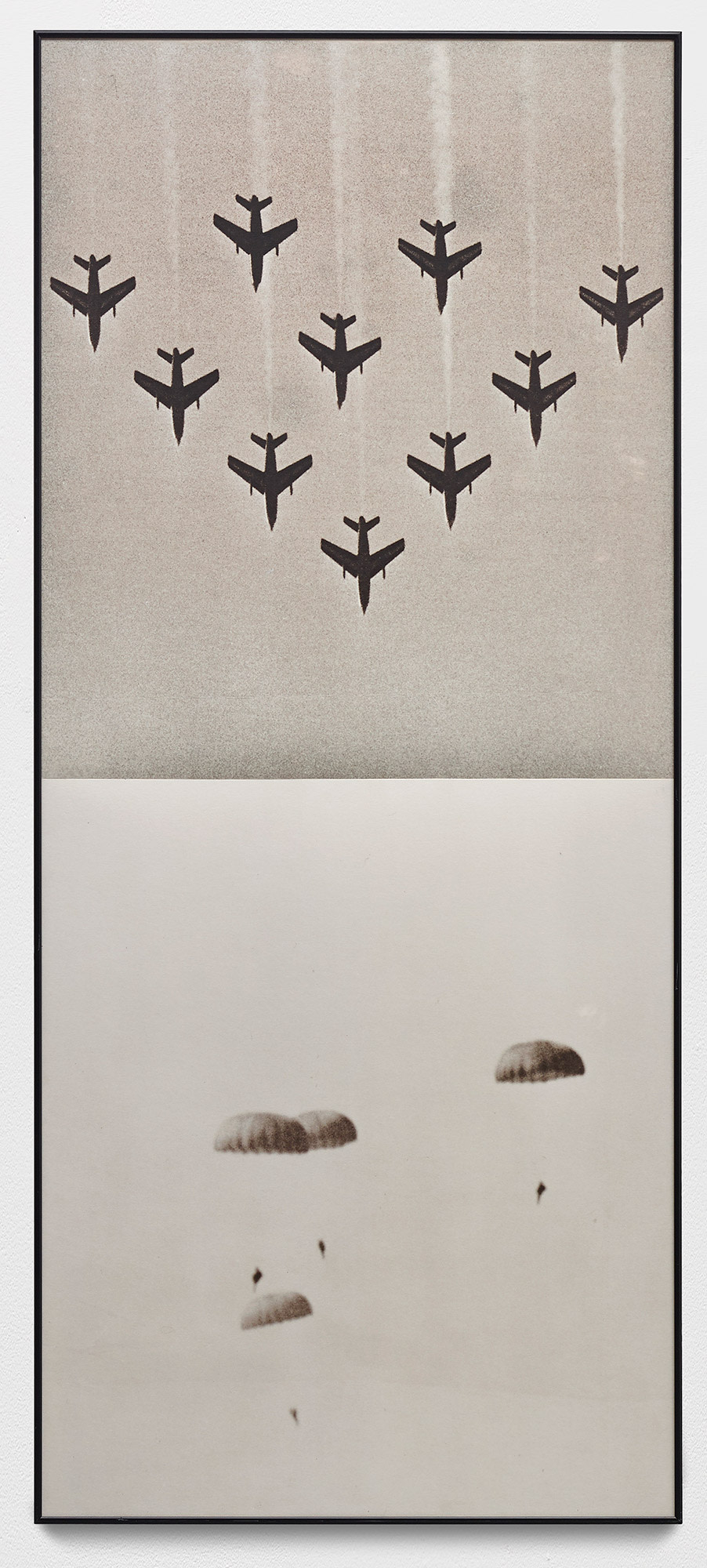 <b>JOHN BALDESSARI</b><i> Airplanes / Parachutes</i>, 1988