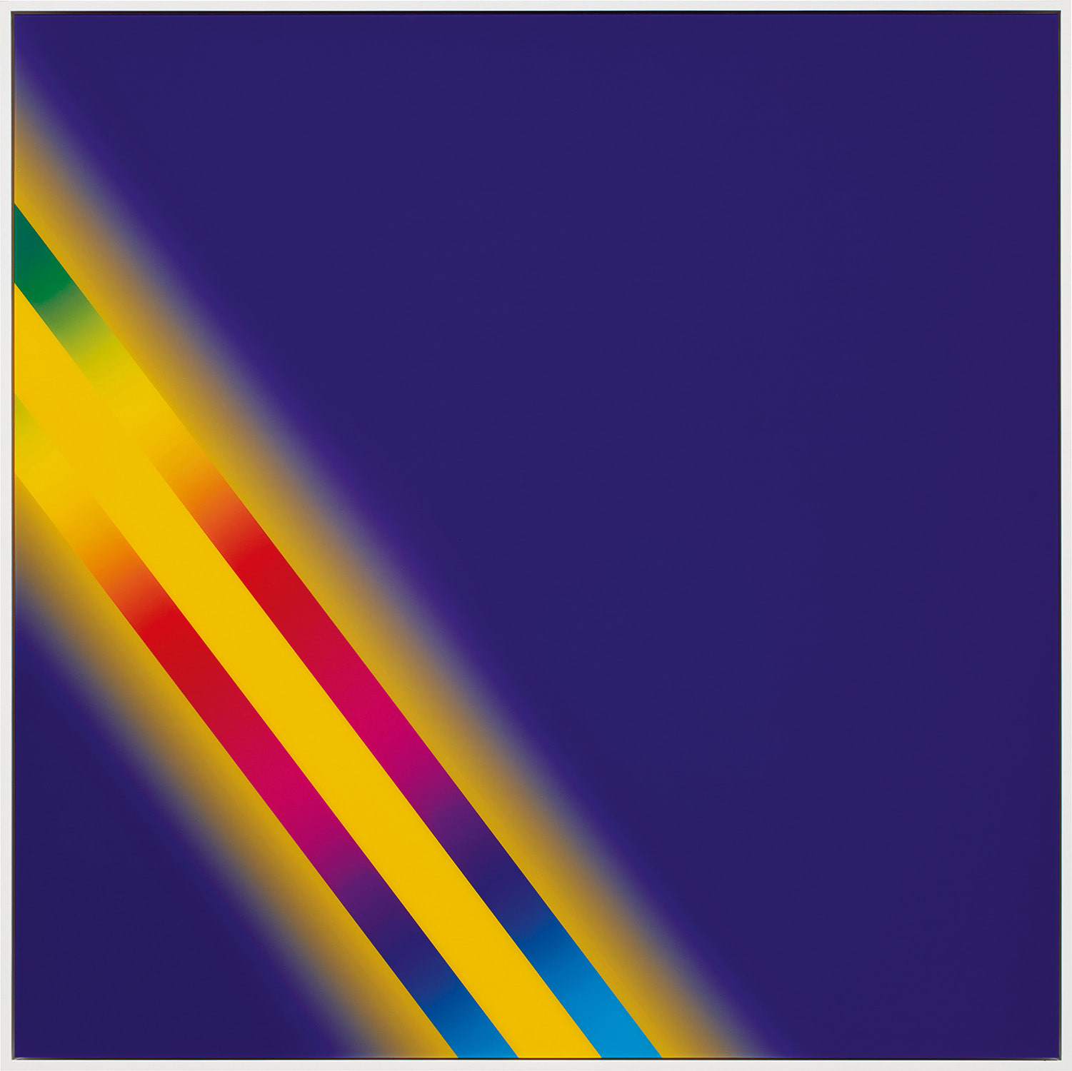 <p><strong>CORY ARCANGE</strong>L<strong> </strong><em>PHOTOSHOP CS: 60 BY 60 INCHES, 300 DPI, RGB, SQUARE PIXELS, DEFAULT GRADIENT "BLUE, YELLOW, BLUE", MOUSEDOWN Y=10750 X=10300, MOUSEUP Y=16800 X=2300; TOOL "WAND", SELECT Y=6850 X=2300, TOLERANCE=40, CONTIGUOUS=OFF; DEFAULT GRADIENT "SPECTRUM", MOUSEDOWN Y=17650 X=10350, MOUSEUP Y=4050 X=250,</em> 2013</p>