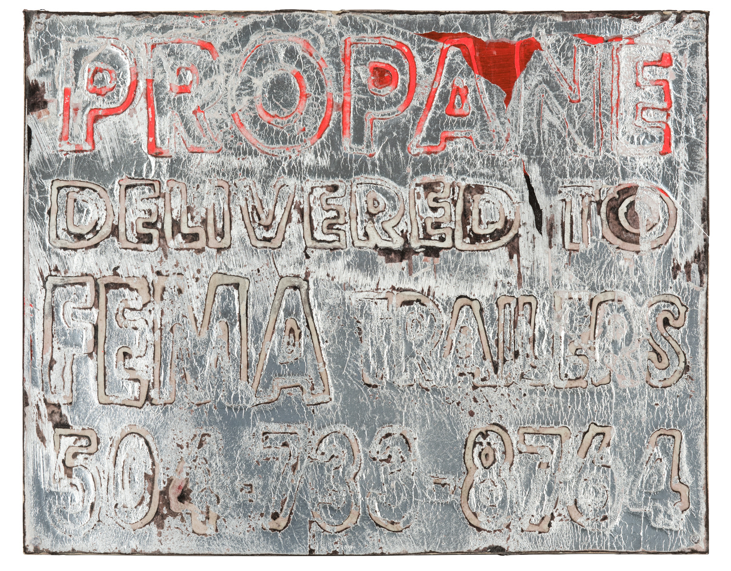 <p><strong>MARK BRADFORD</strong> <em>Untitled (Corner of Desire and Piety) II</em>, 2008</p>