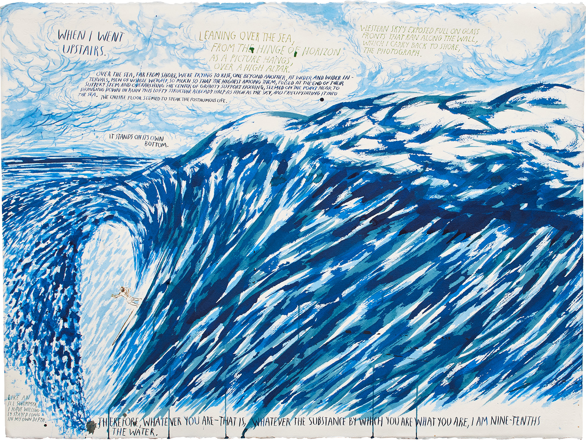 <p><strong>RAYMOND PETTIBON</strong> <em>No Title (When I went)</em>, 2001</p>