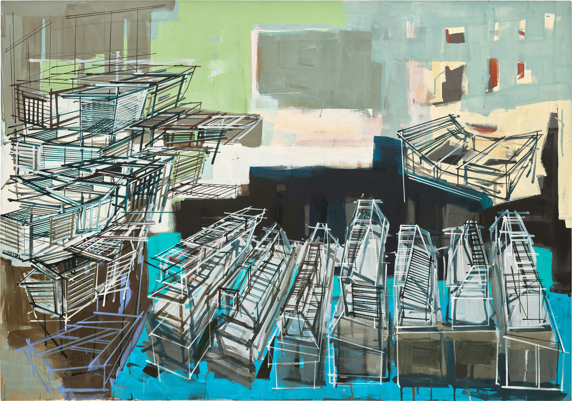 <p><strong>DENYSE THOMASOS</strong> <em>Excavations: Night Harbor,</em> 2007</p>