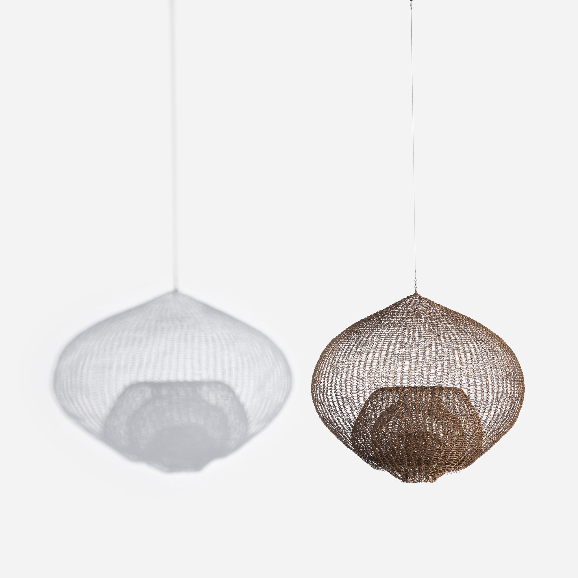 <p><strong>RUTH ASAWA</strong> <em>Untitled</em> (S.230, Hanging Single-Lobed, Five-Layered Continuous Form within a Form), circa 1960s</p>
