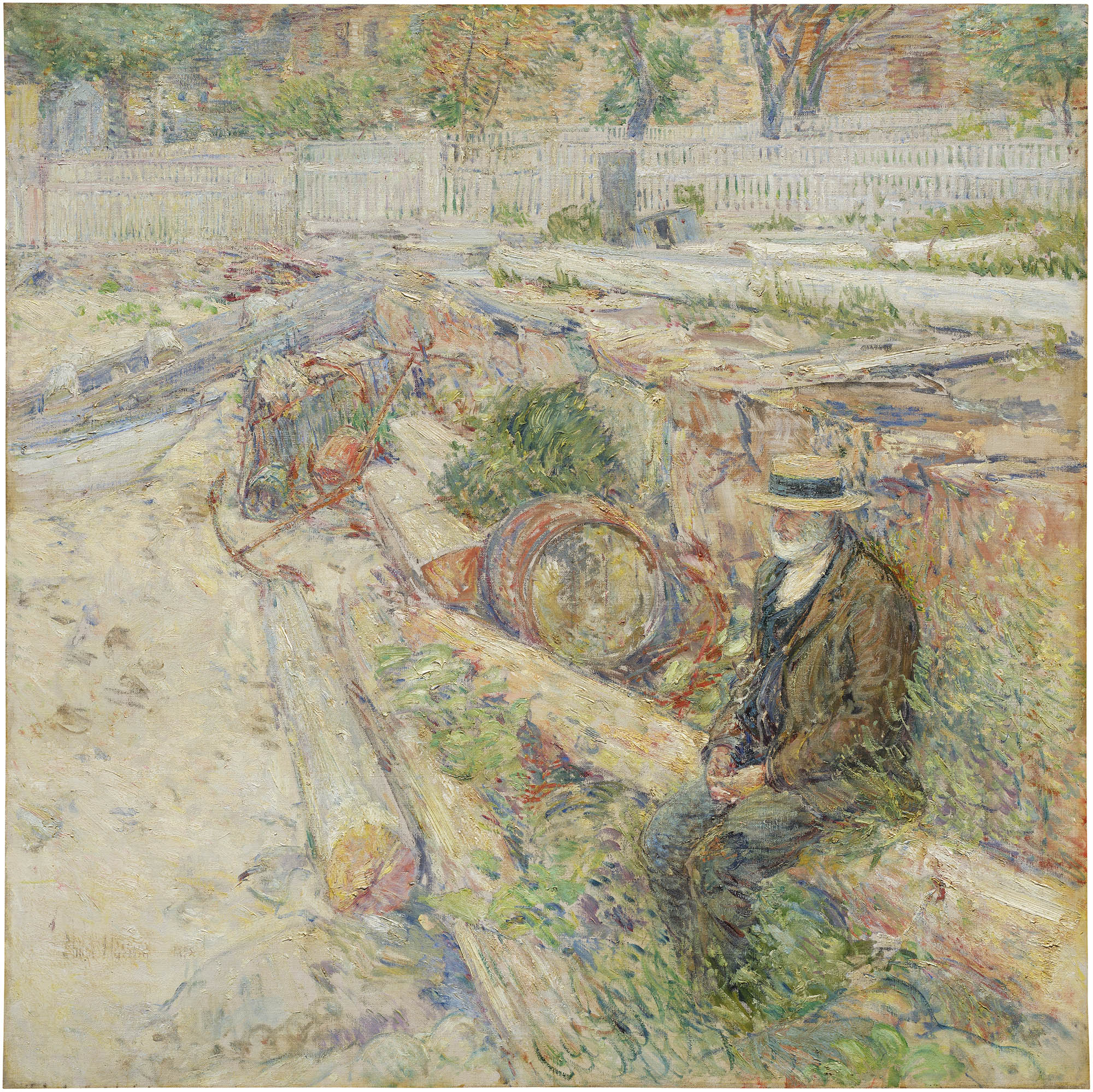 <p><strong>CHILDE HASSAM</strong> <em>The Excavation,</em> 1895</p>
