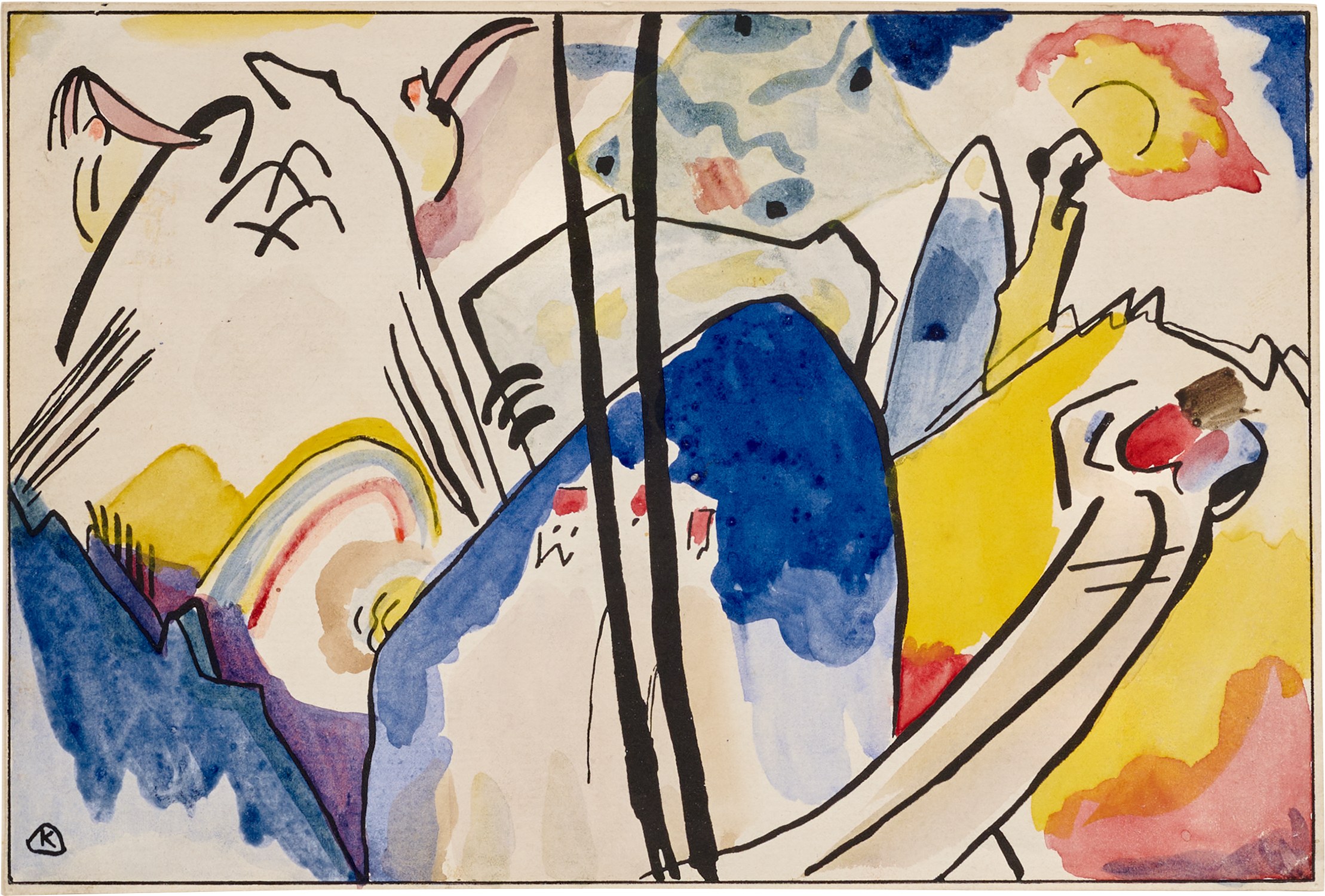 Wassily Kandinsky、AUS DER TIEFE WASSILY KANDINSKY (1866-1944), Tiefes Braun | Christie's