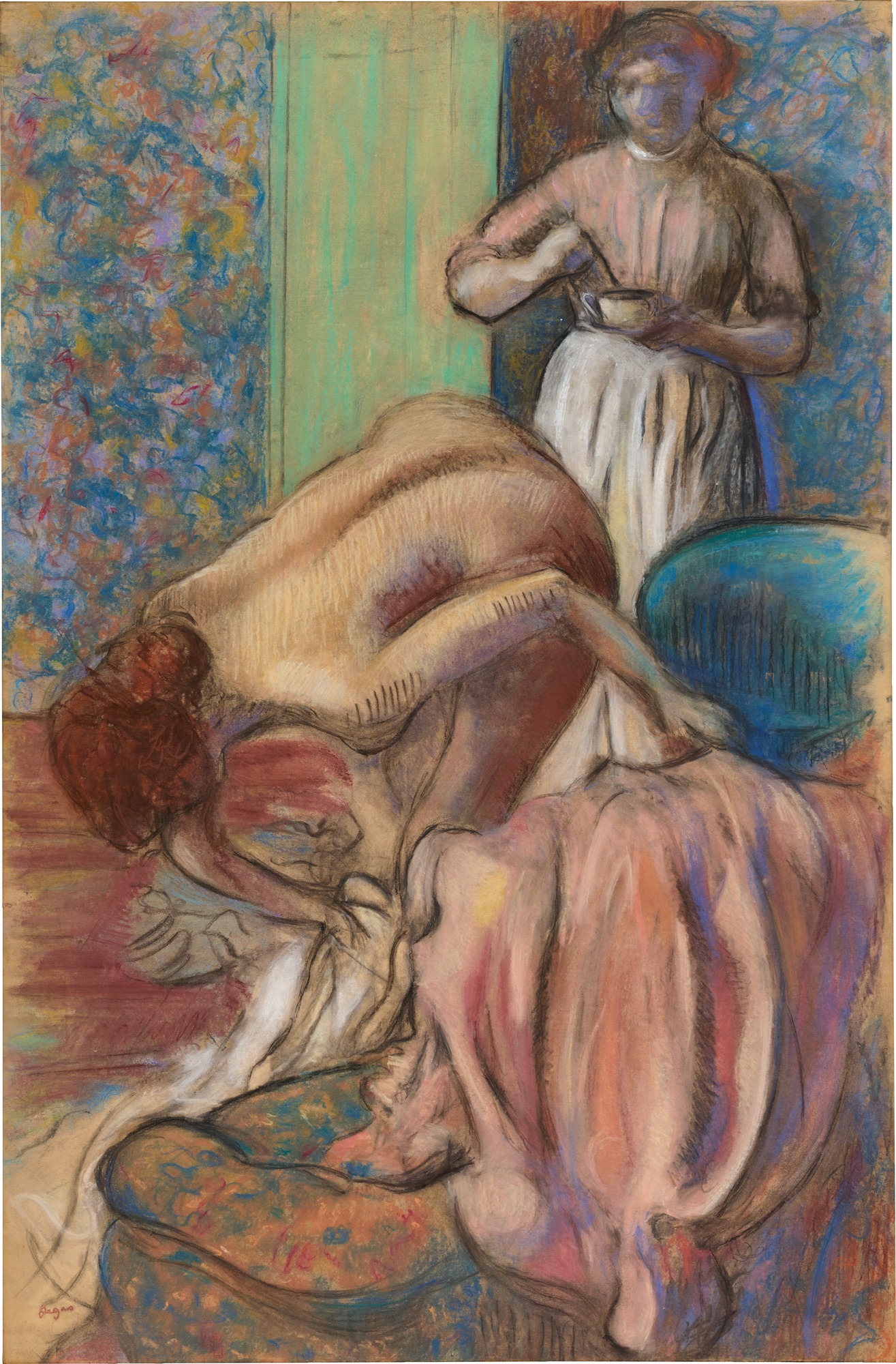 <p> <strong> EDGAR DEGAS </strong><em>Le petit déjeuner après le bain, </em>c. 1894</p>