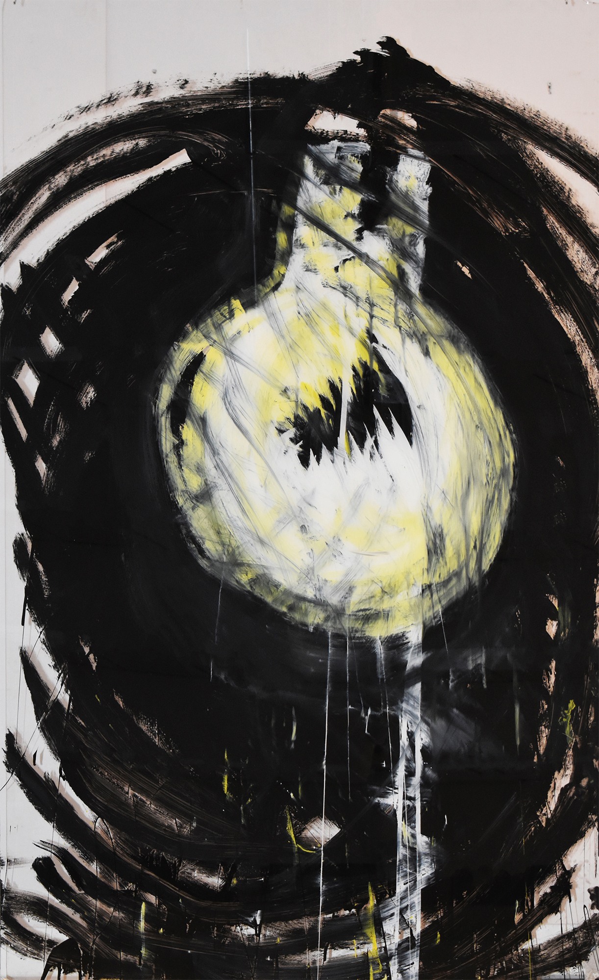 <p><strong>RAYMOND PETTIBON</strong> <em>No Title (Lightbulb),</em> 1990</p>
