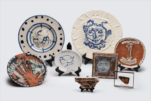 <b>PABLO PICASSO</b> A selection of earthenware pottery