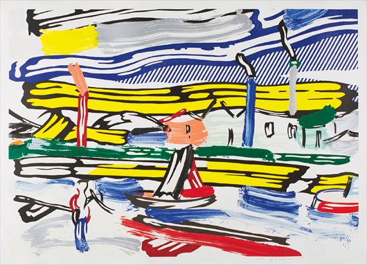 <b>ROY LICHTENSTEIN</b><i> The River, from The Landscape series</i>, 1985